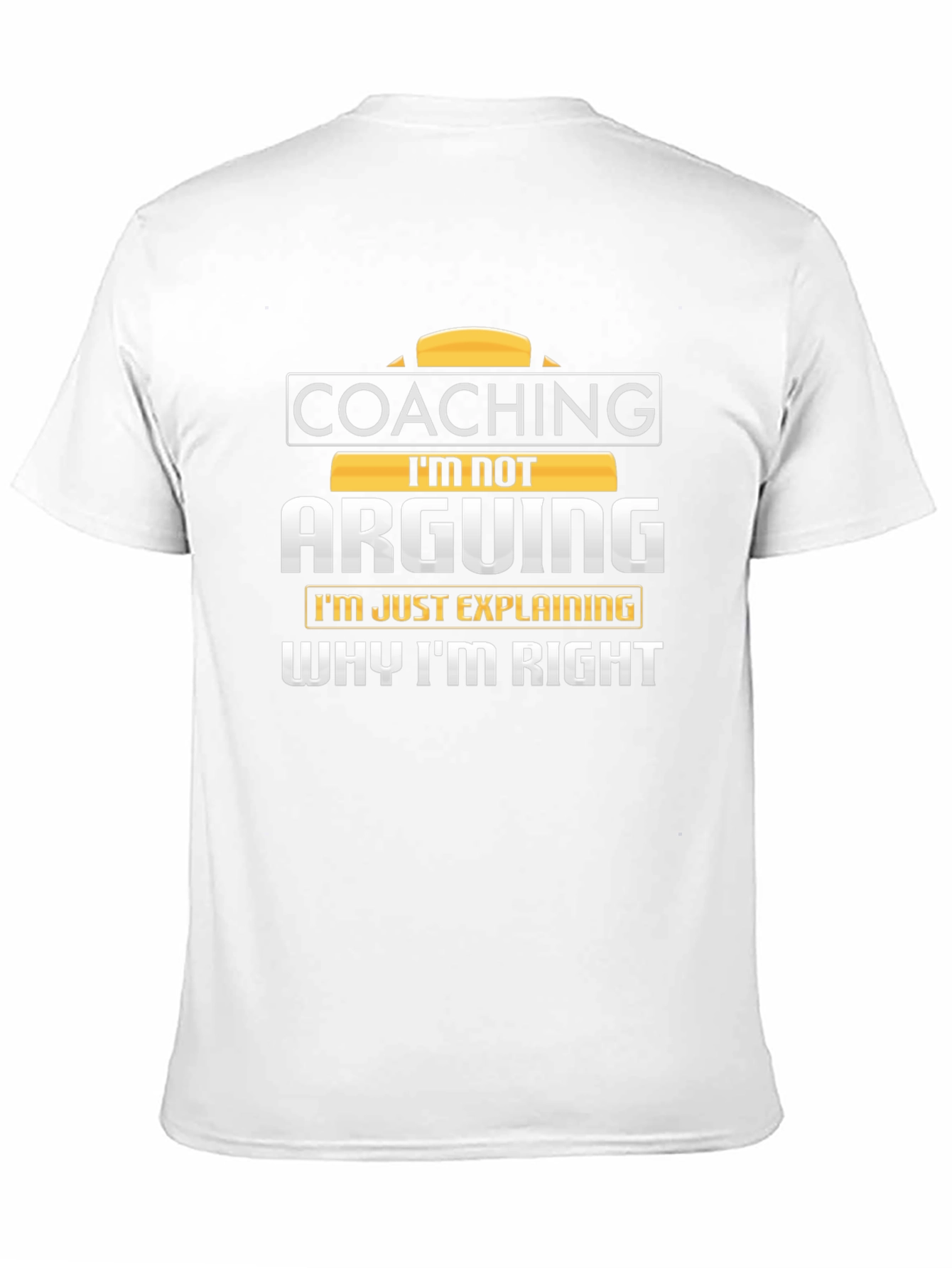 Coaching Im Not Arguing Mens Black T-Shirt