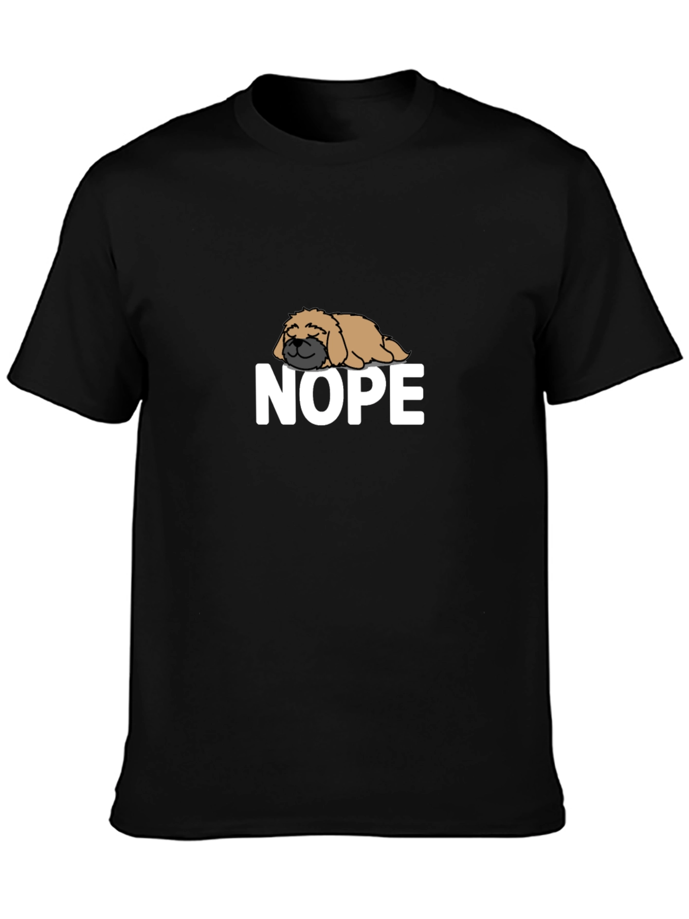 Nope Dog T-Shirt - Funny Lazy Dog Tee