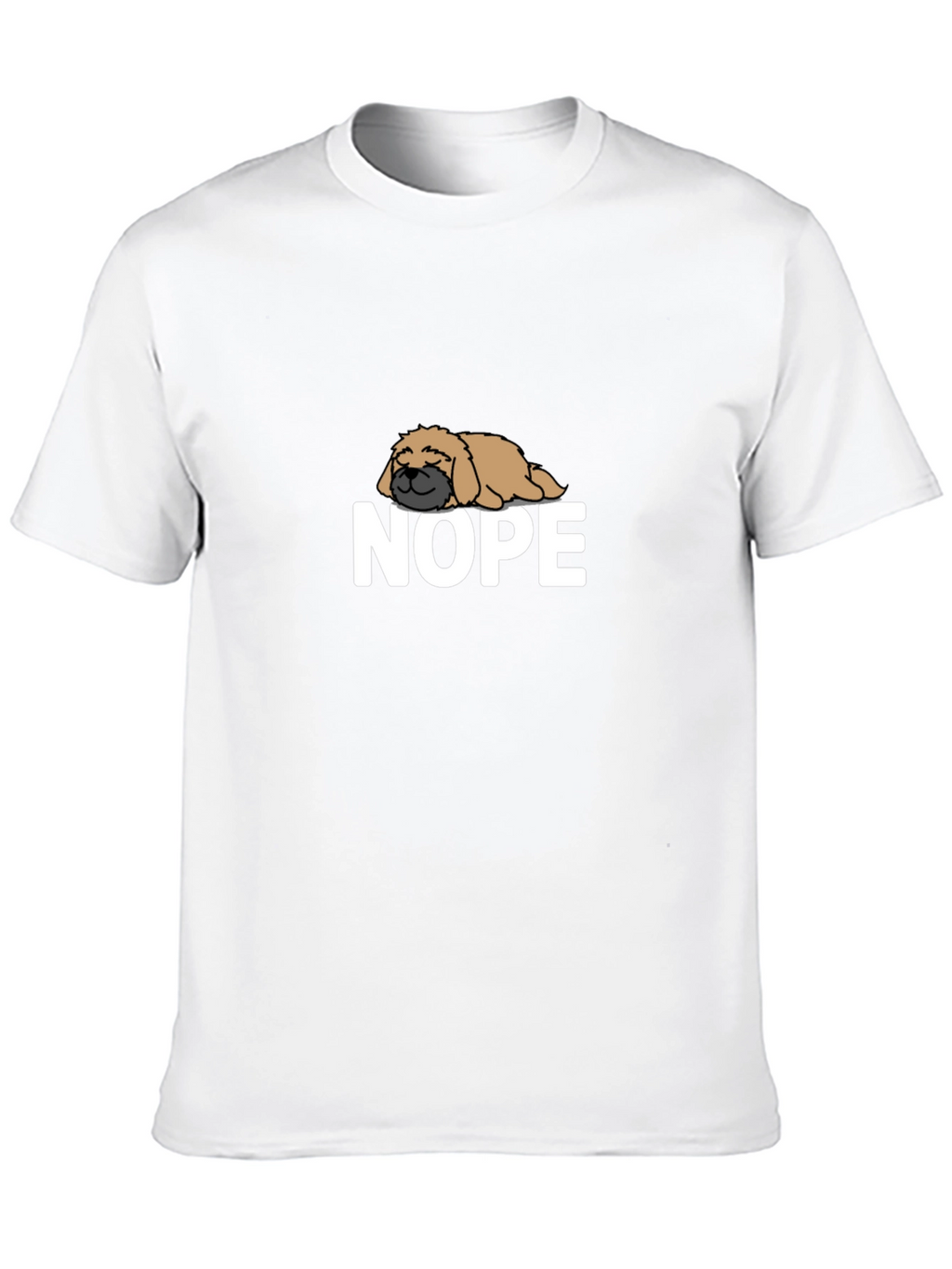Nope Dog T-Shirt - Funny Lazy Dog Tee
