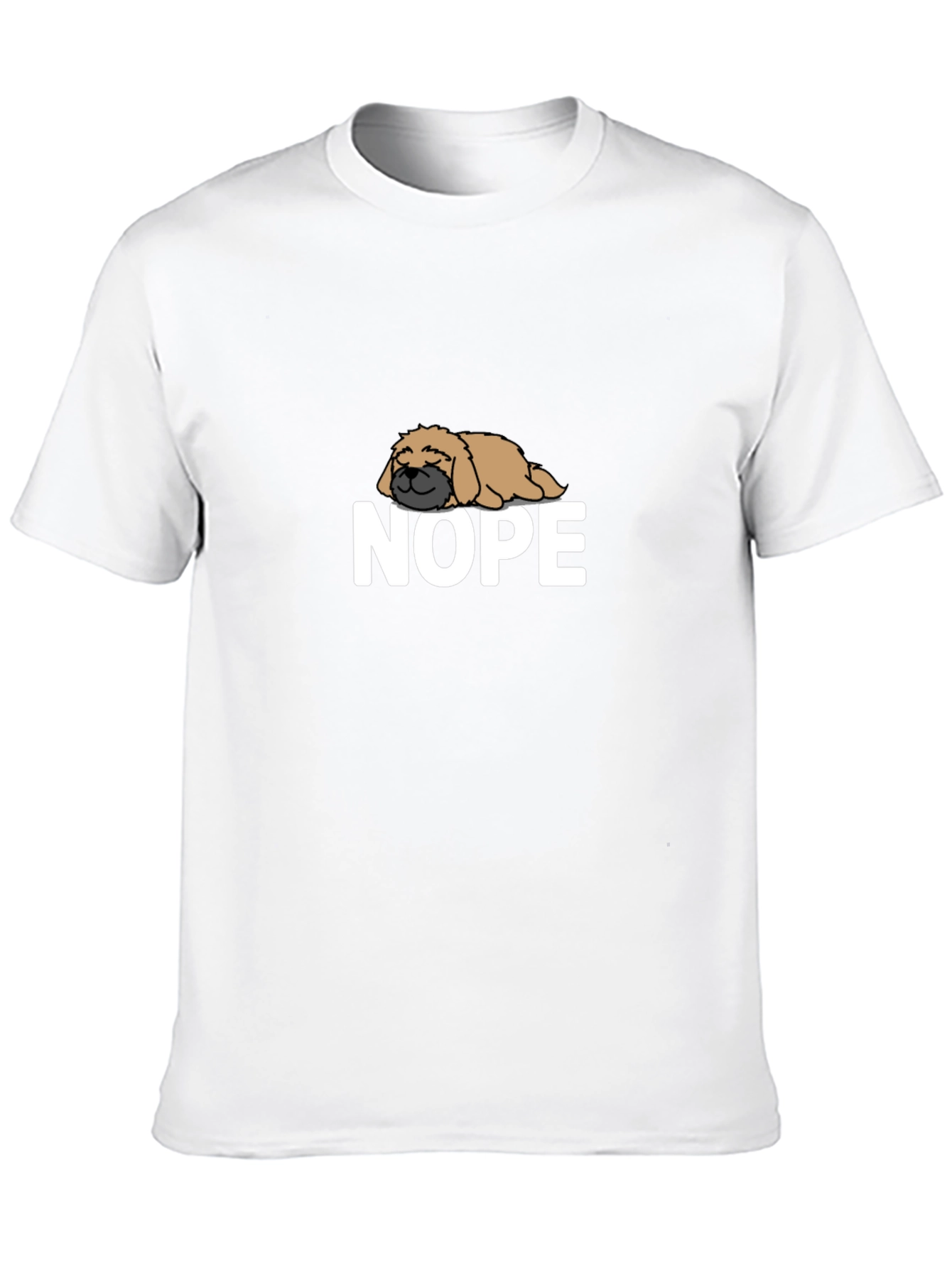 Nope Dog T-Shirt - Funny Lazy Dog Tee