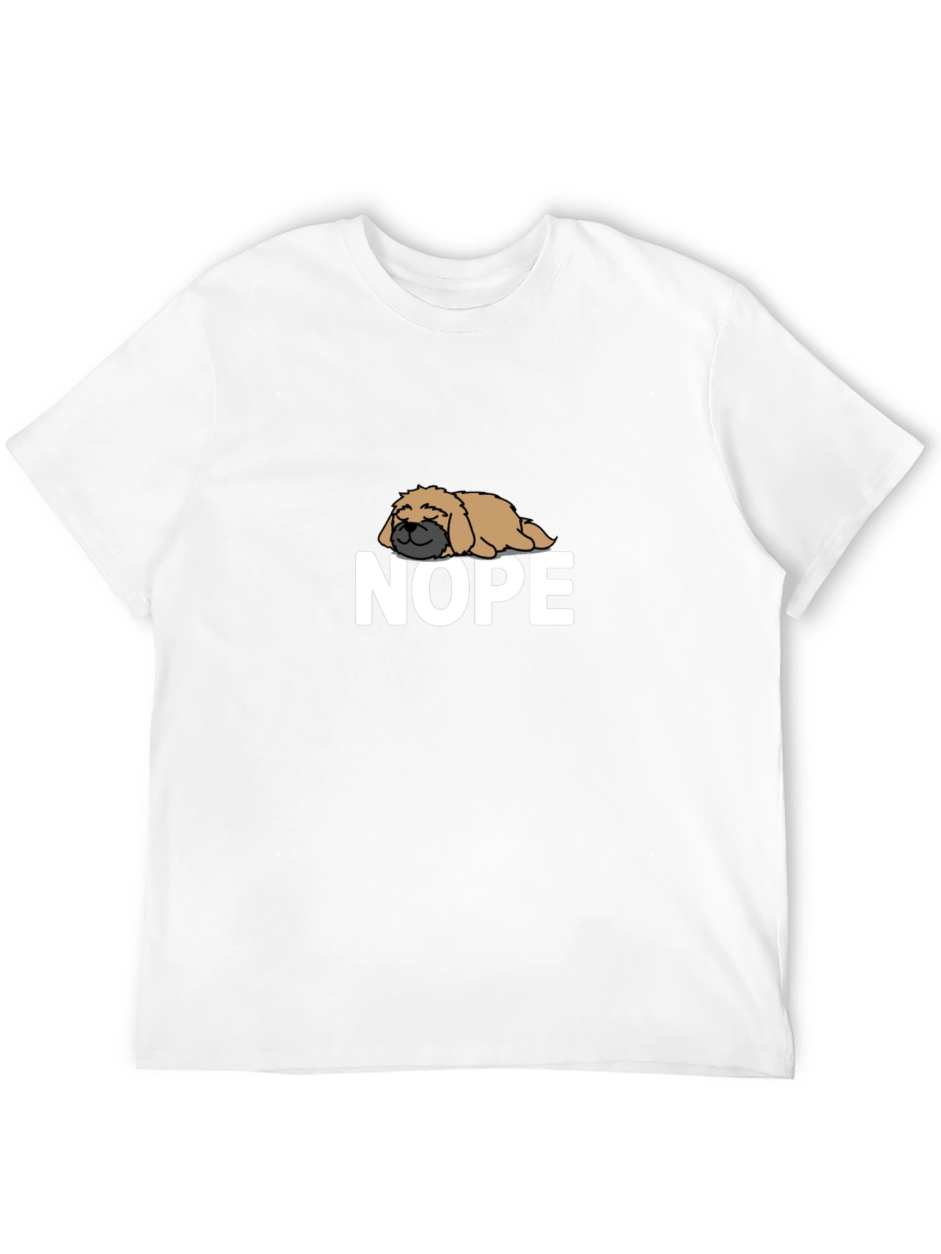 Nope Dog T-Shirt - Funny Lazy Dog Tee