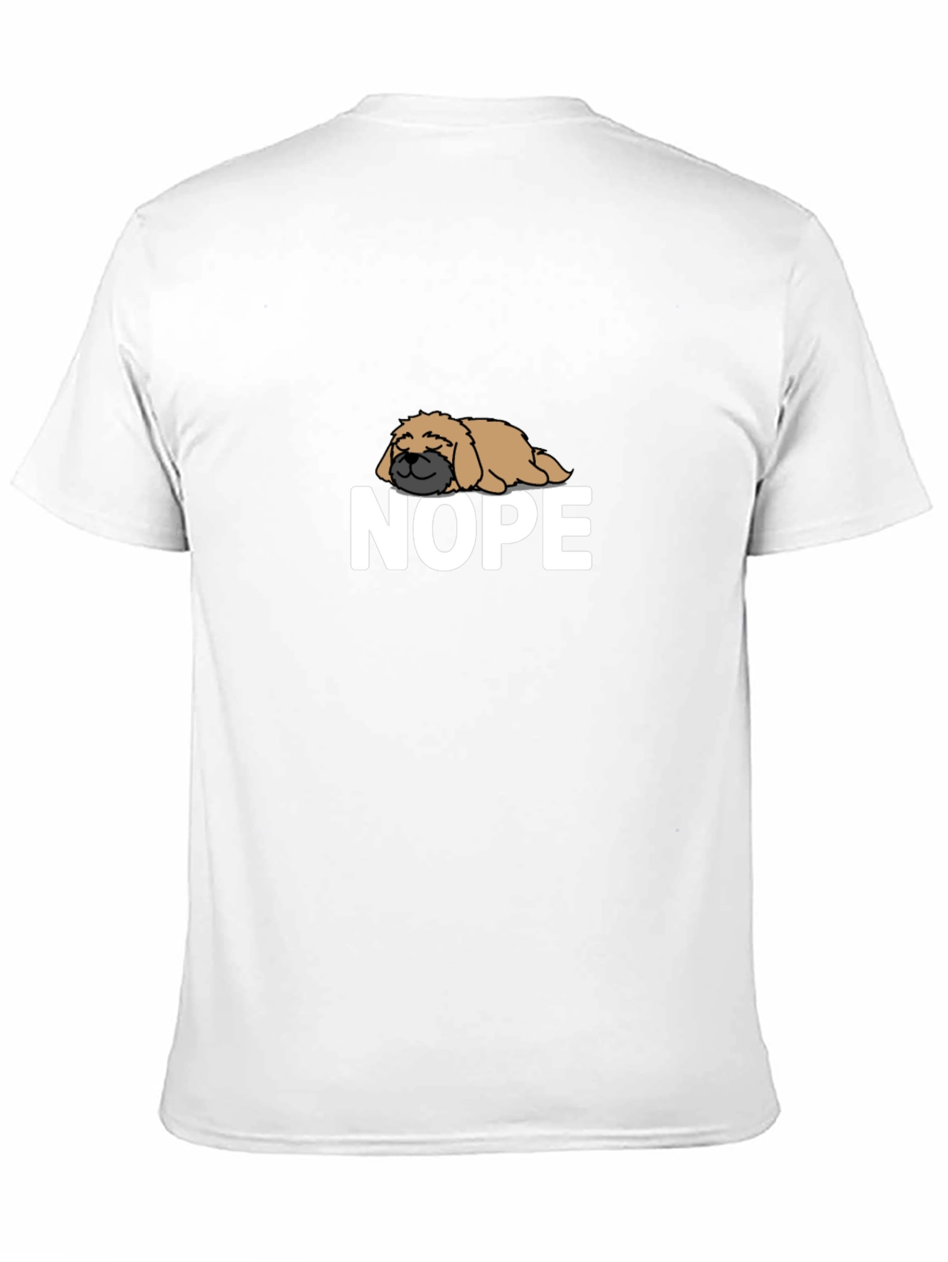 Nope Dog T-Shirt - Funny Lazy Dog Tee