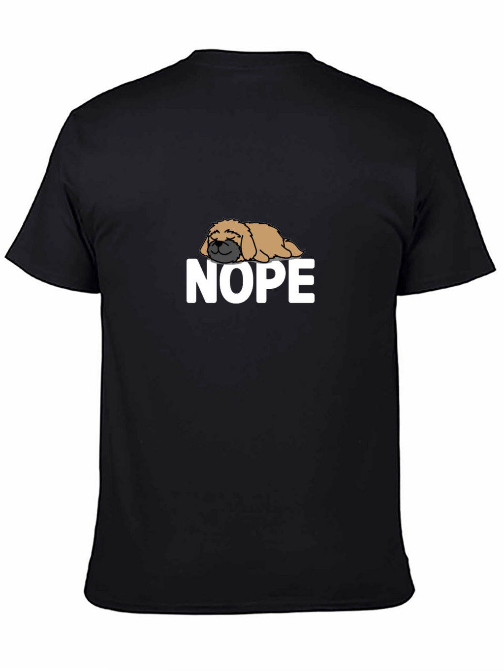 Nope Dog T-Shirt - Funny Lazy Dog Tee