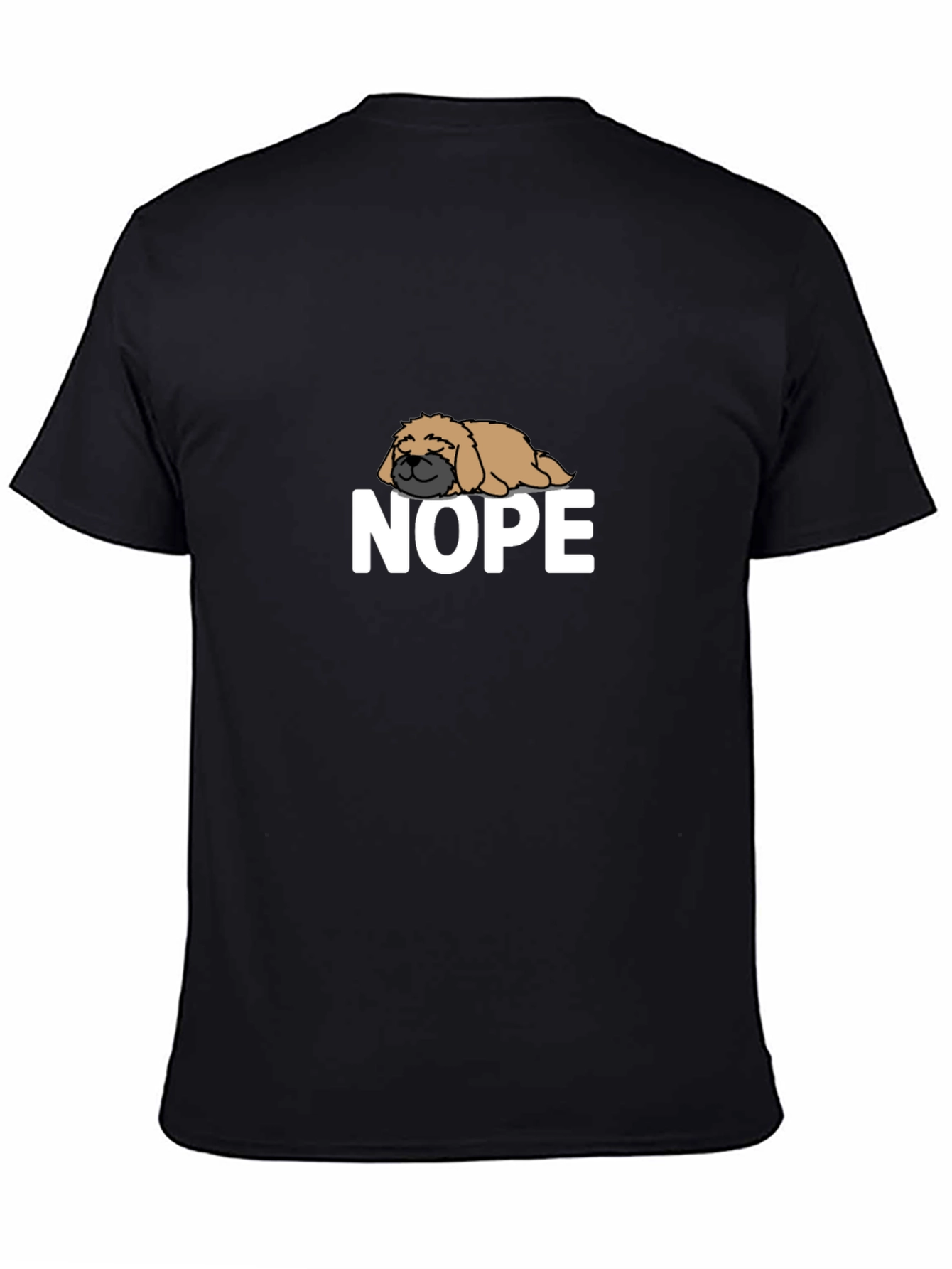 Nope Dog T-Shirt - Funny Lazy Dog Tee