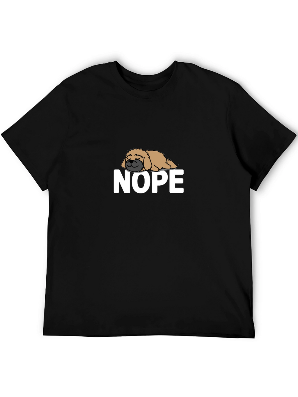 Nope Dog T-Shirt - Funny Lazy Dog Tee