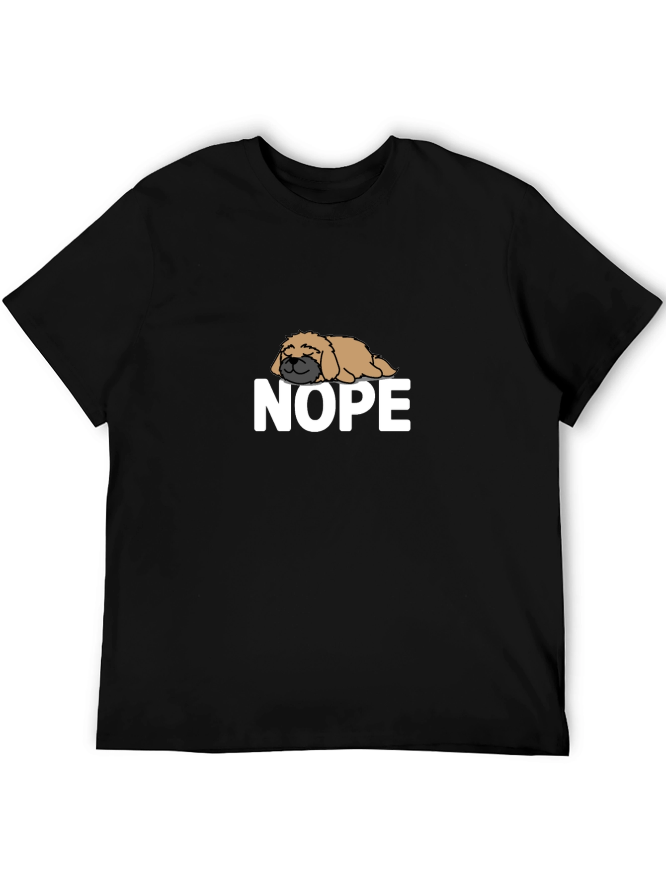 Nope Dog T-Shirt - Funny Lazy Dog Tee