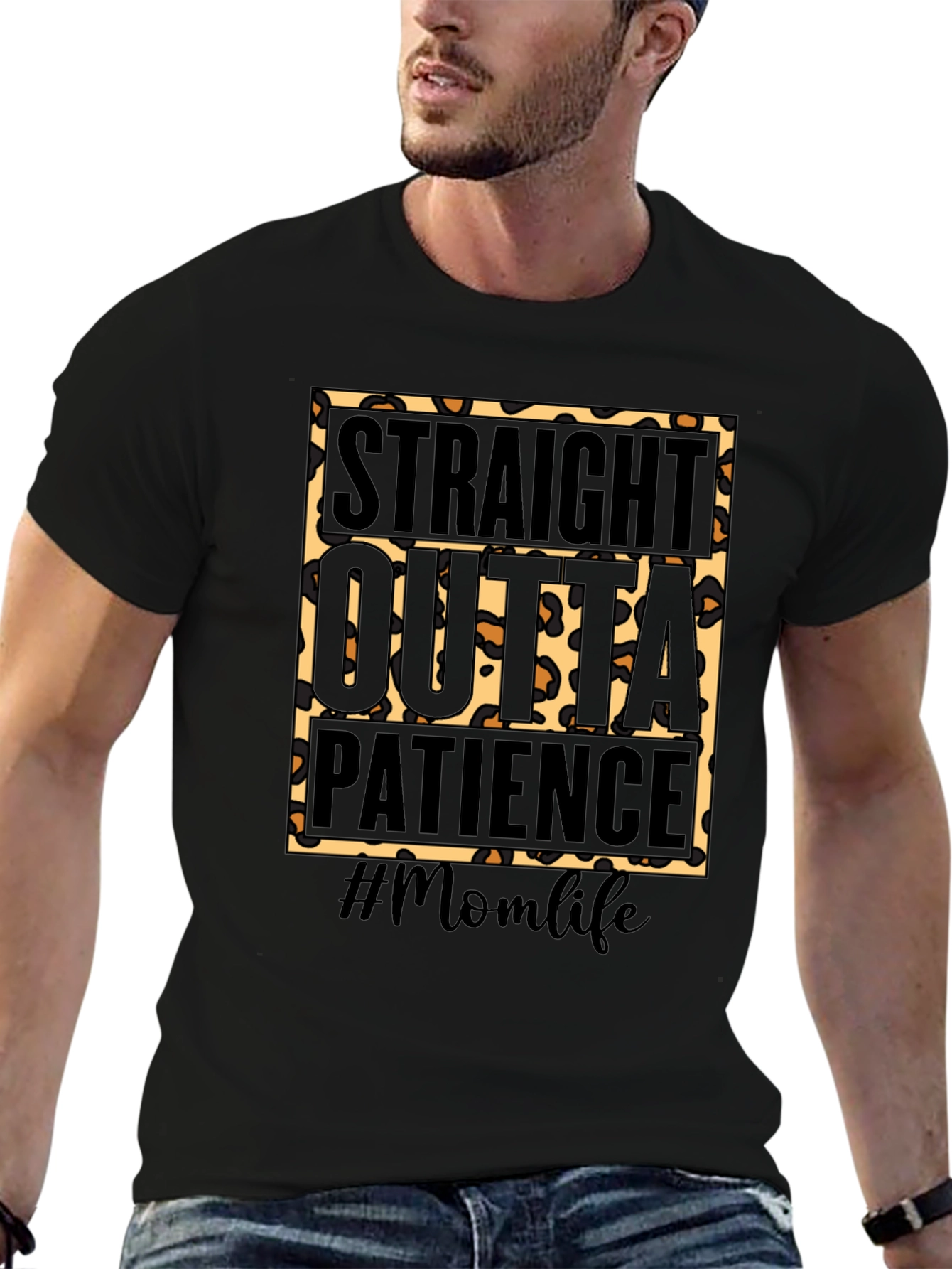 Straight Outta Patience Momlife Graphic Tee