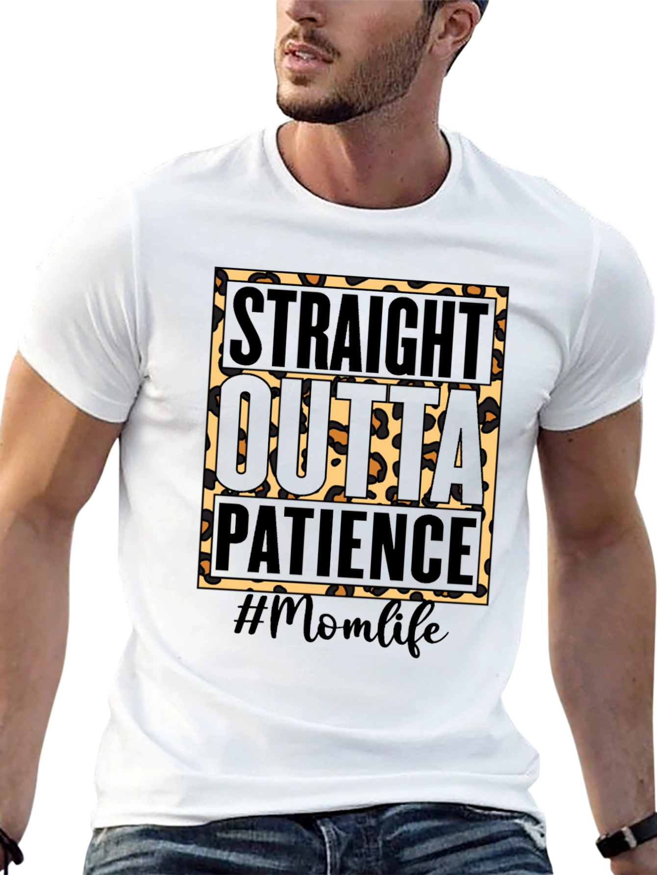 Straight Outta Patience Momlife Graphic Tee