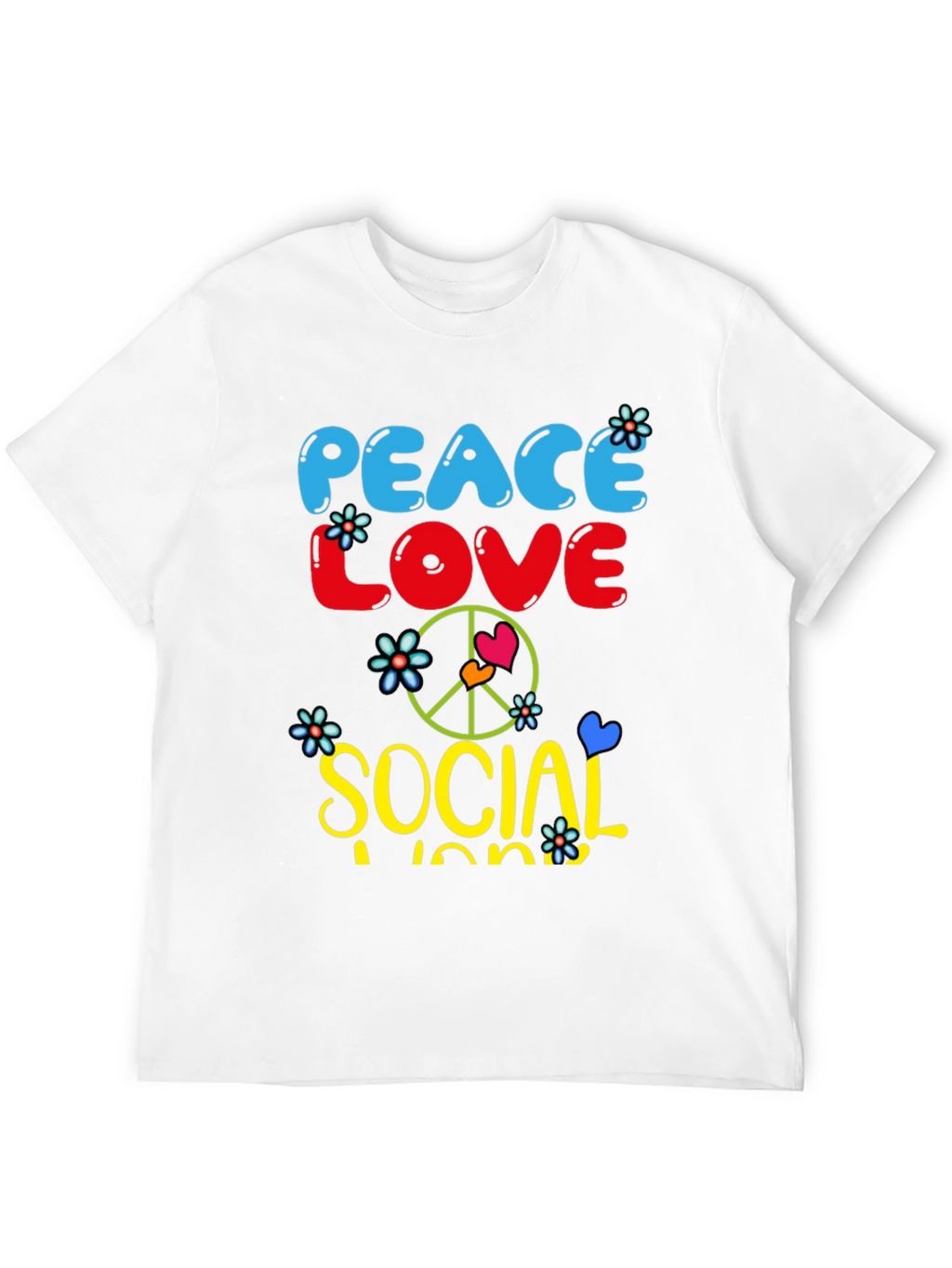 Peace Love Social Work T-Shirt