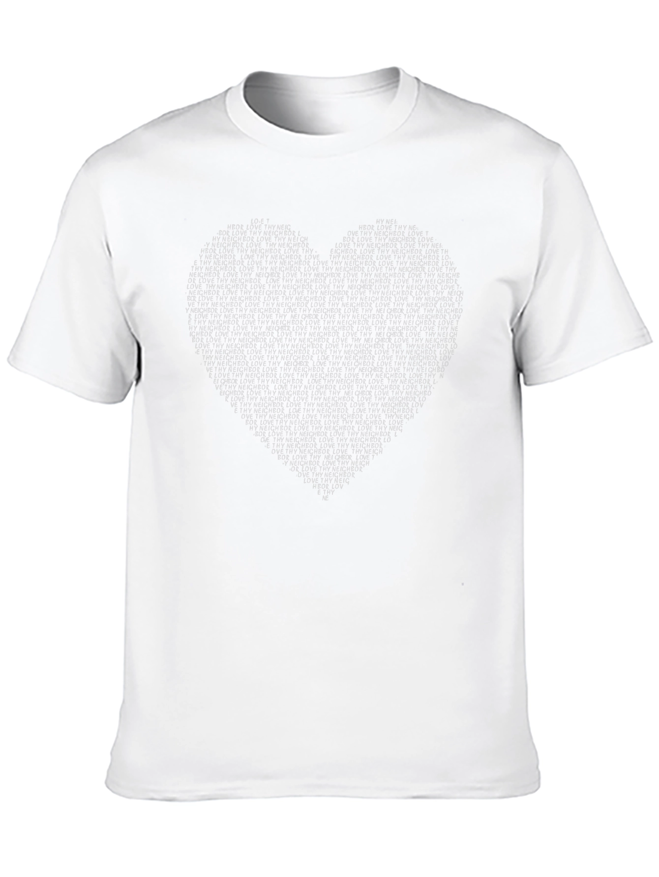 Heart of Love Graphic Tee - Stylish Black T-Shirt
