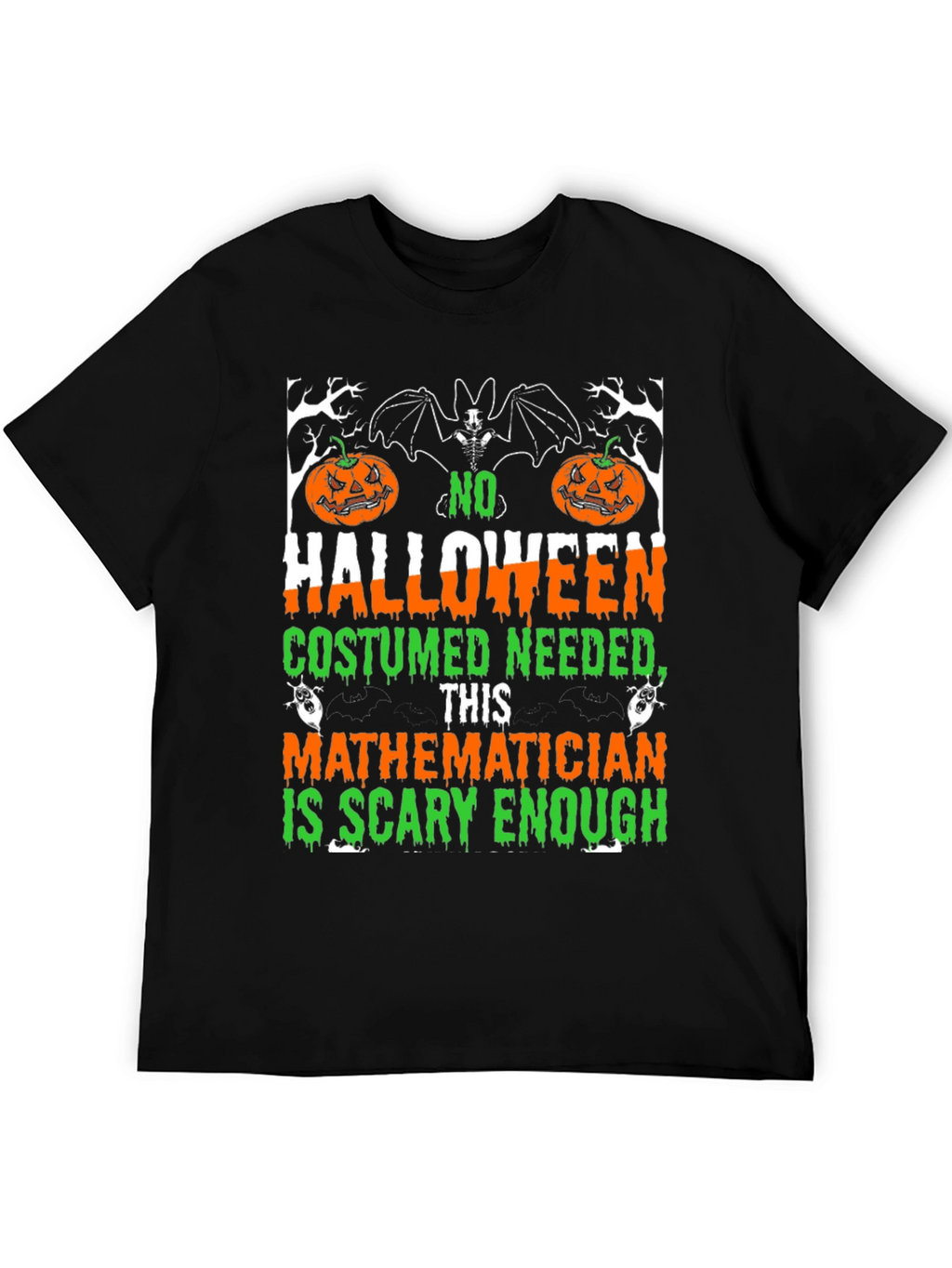 Scary Mathematician Halloween Costume T-Shirt