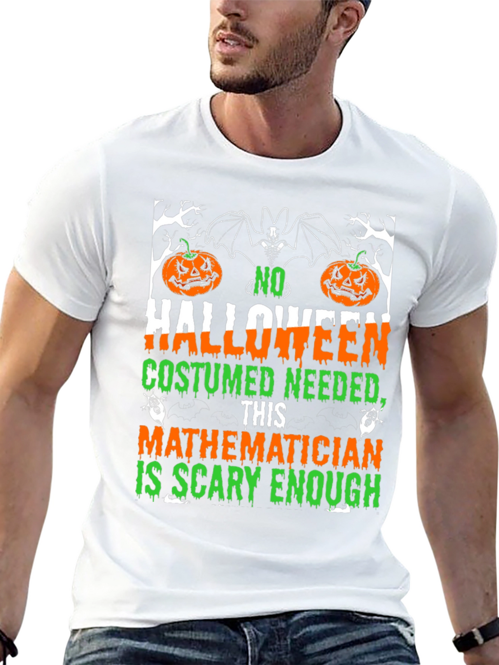 Scary Mathematician Halloween Costume T-Shirt