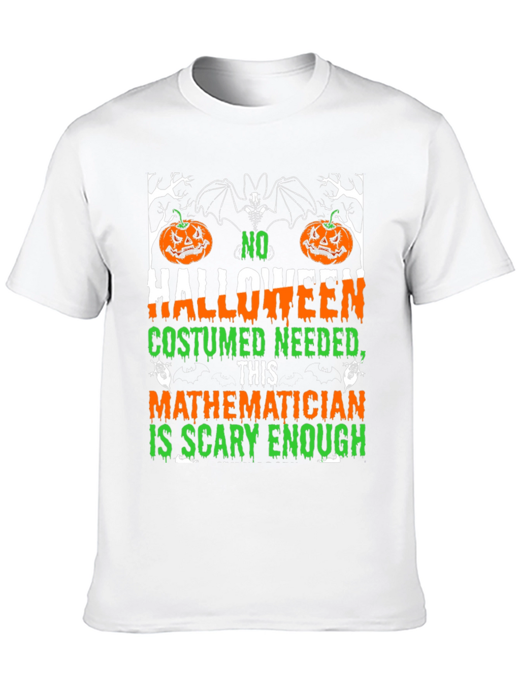 Scary Mathematician Halloween Costume T-Shirt