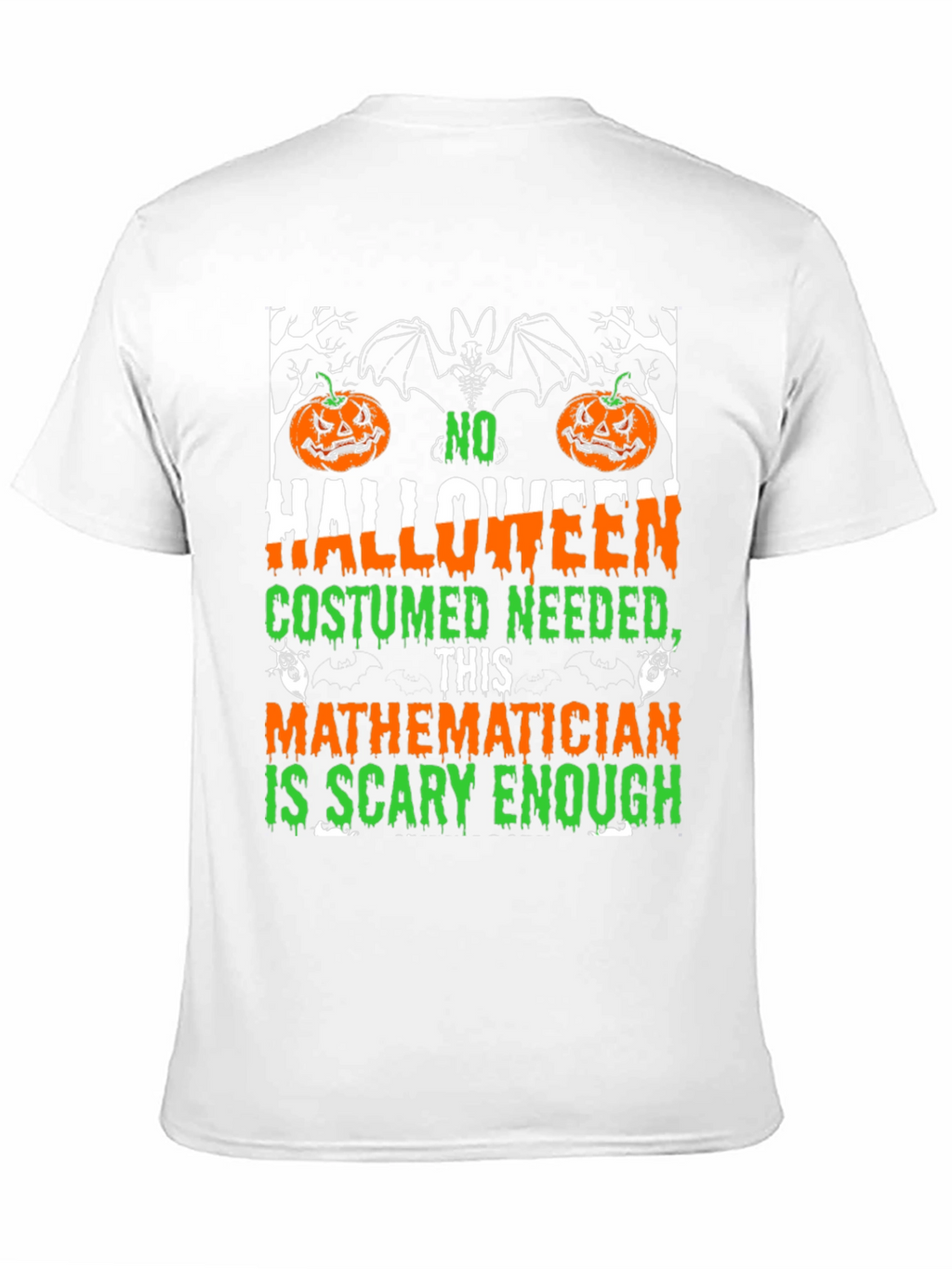 Scary Mathematician Halloween Costume T-Shirt
