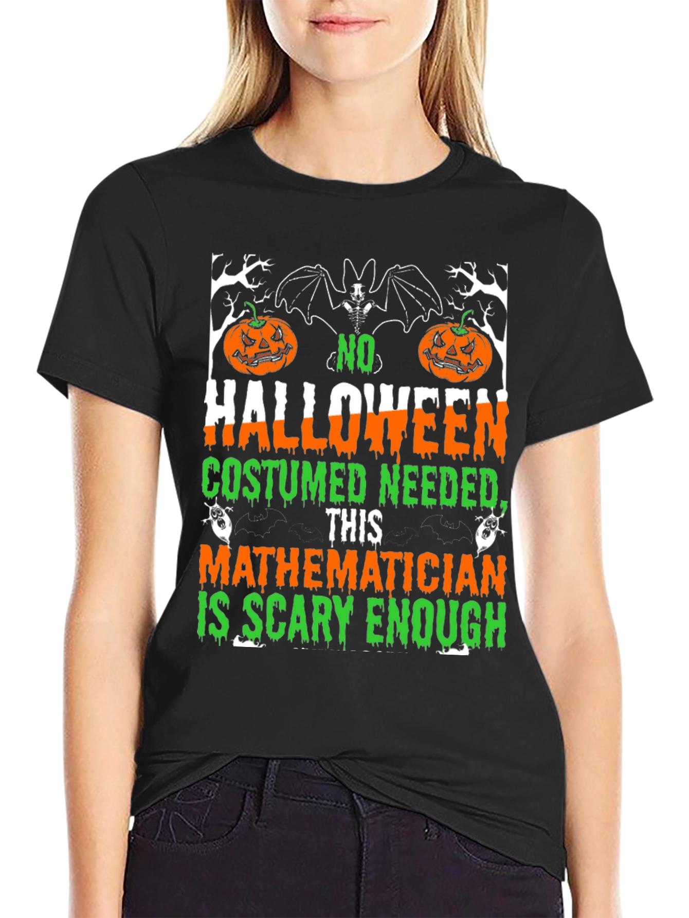 Scary Mathematician Halloween Costume T-Shirt