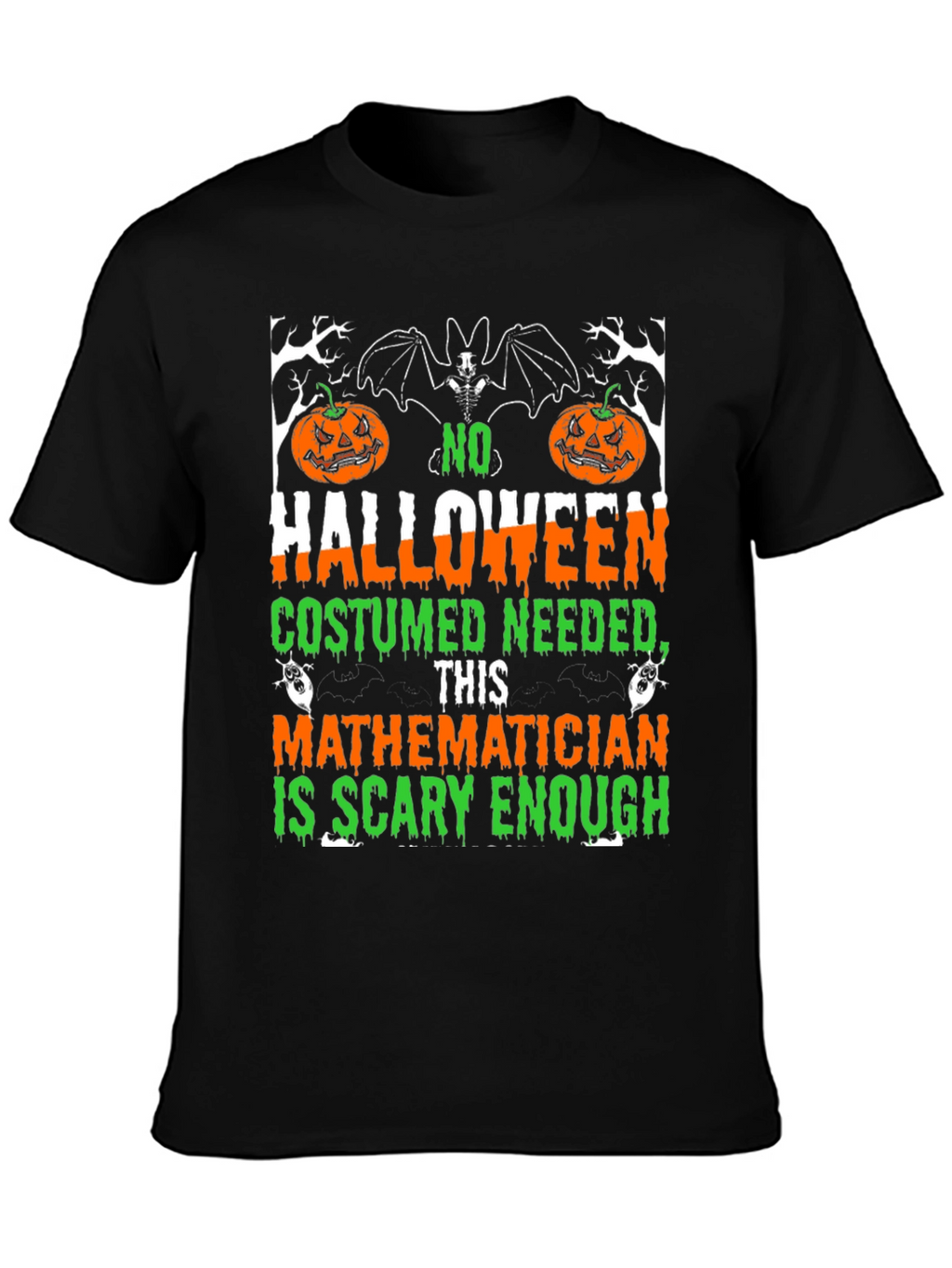 Scary Mathematician Halloween Costume T-Shirt