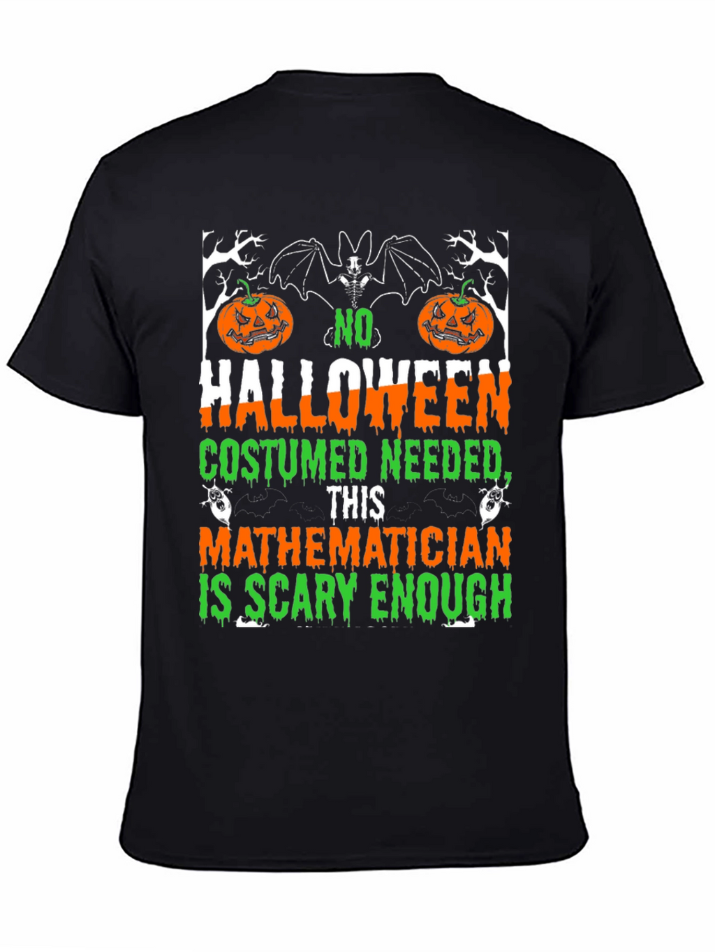 Scary Mathematician Halloween Costume T-Shirt