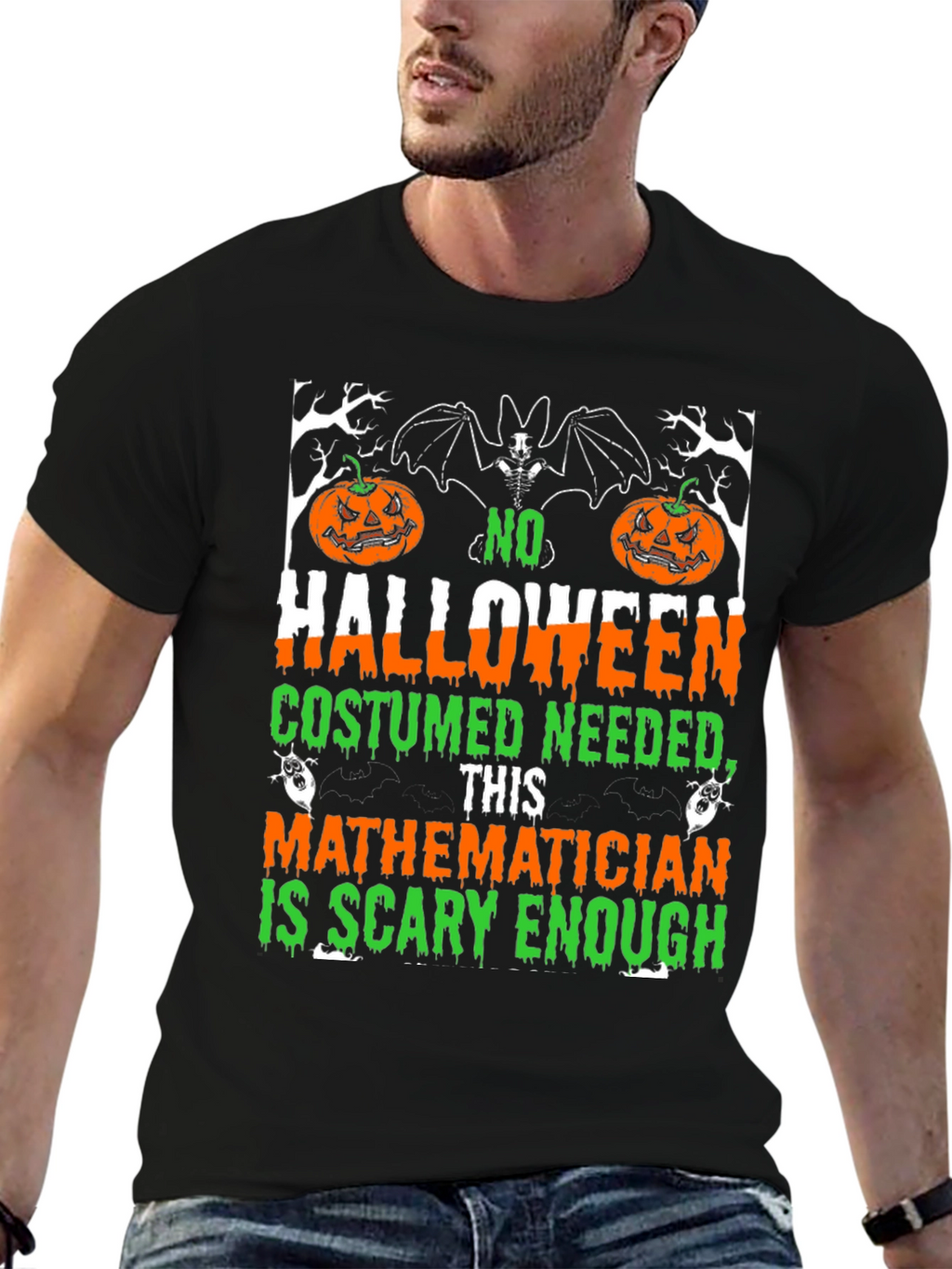 Scary Mathematician Halloween Costume T-Shirt