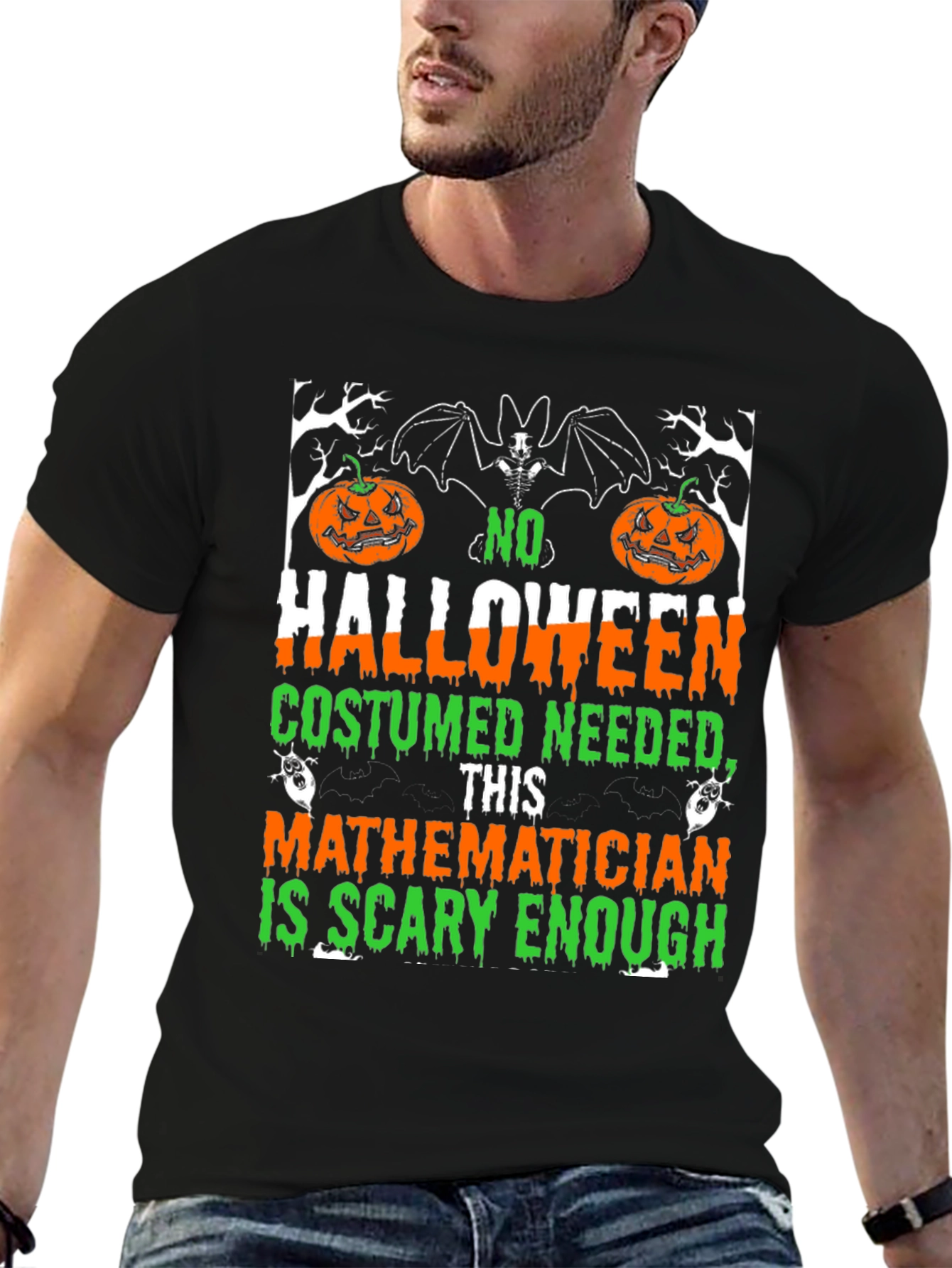 Scary Mathematician Halloween Costume T-Shirt