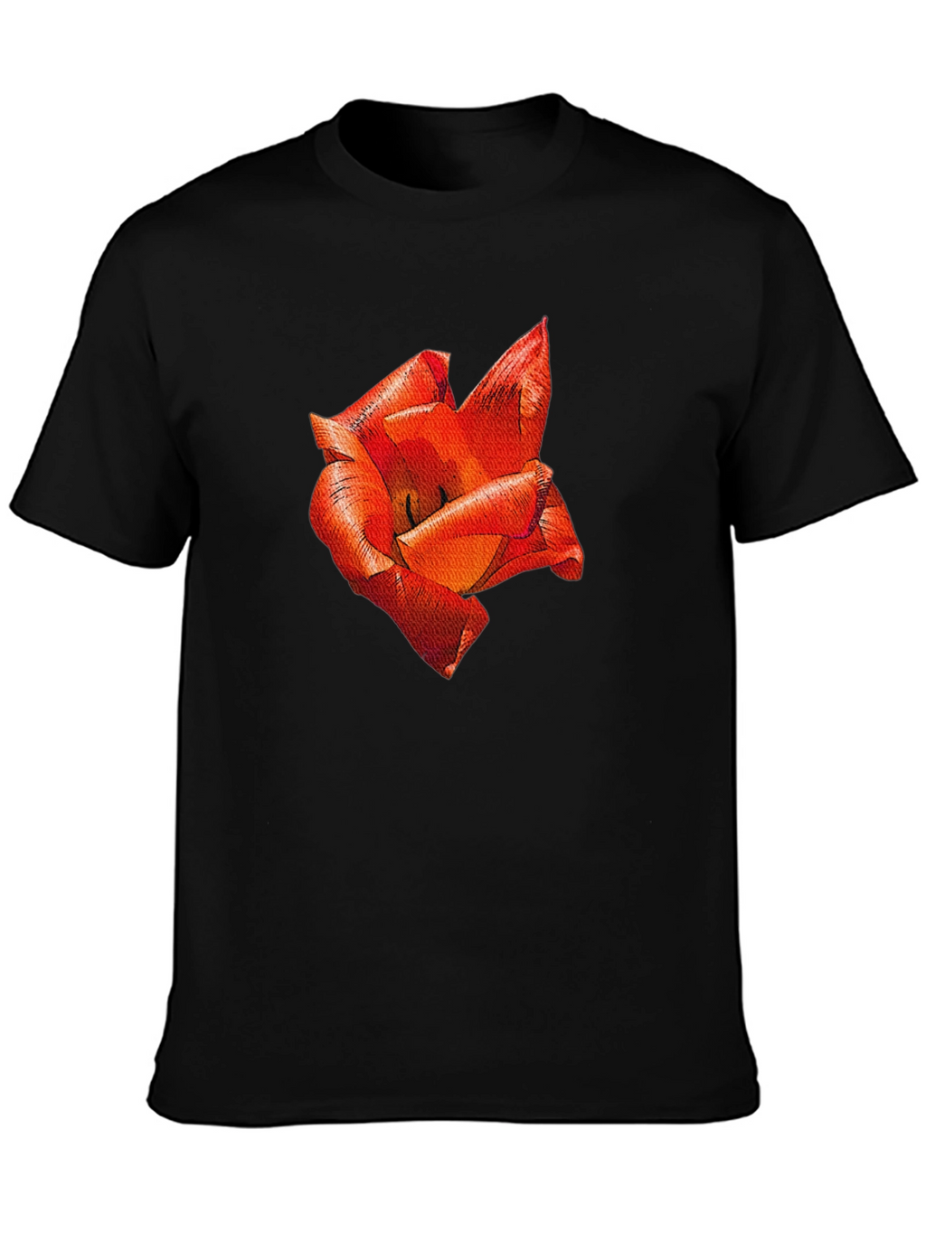 Red Floral Print T-Shirt
