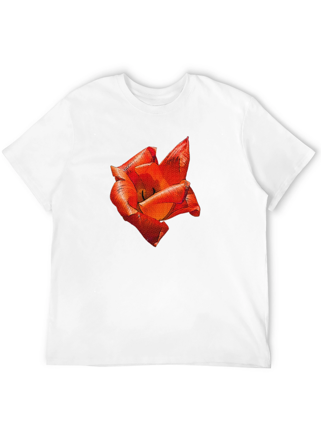 Red Floral Print T-Shirt