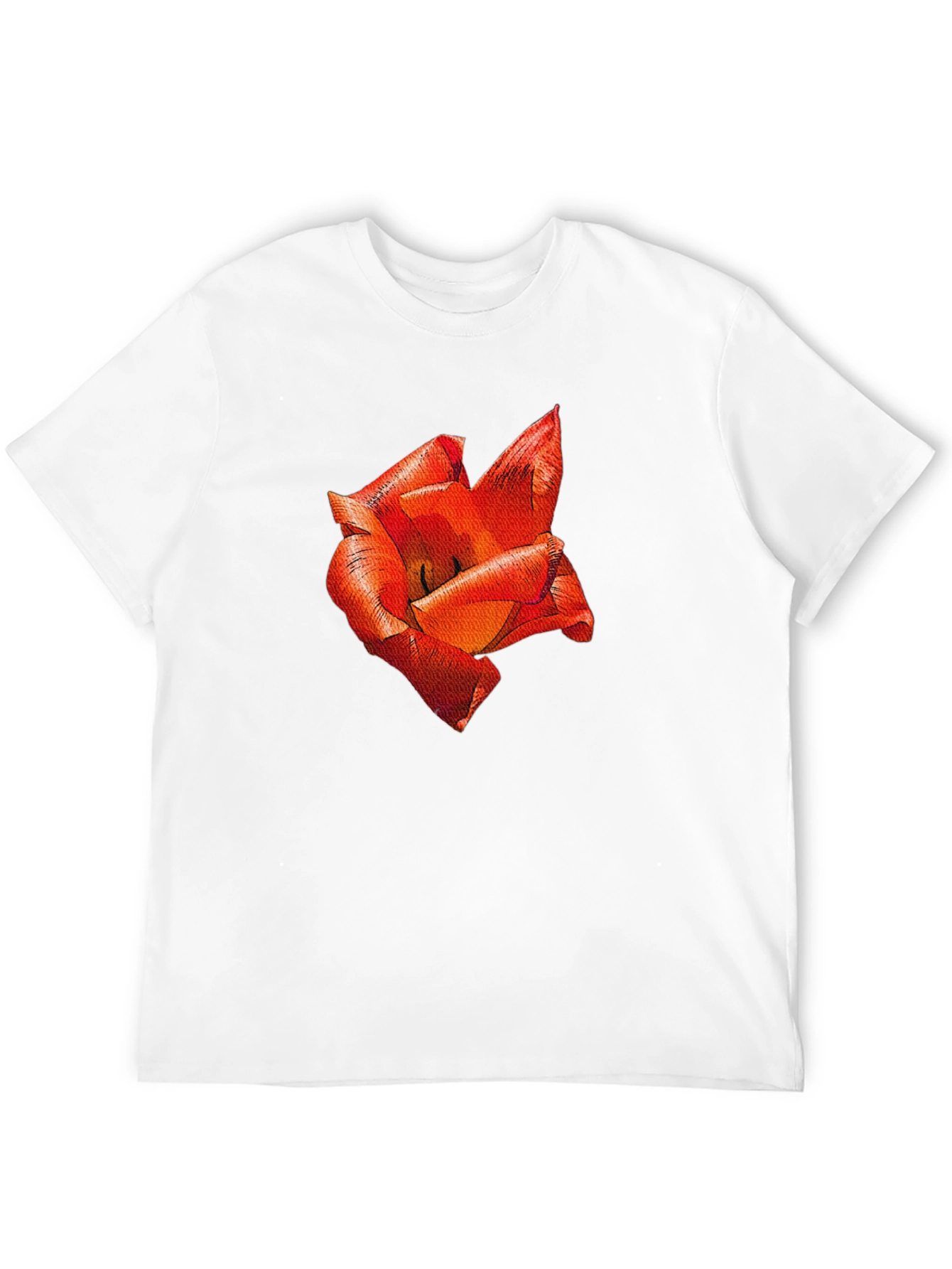 Red Floral Print T-Shirt