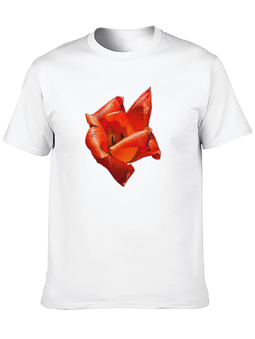 Red Floral Print T-Shirt