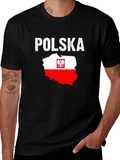 Poland Polska Flag Graphic T-Shirt