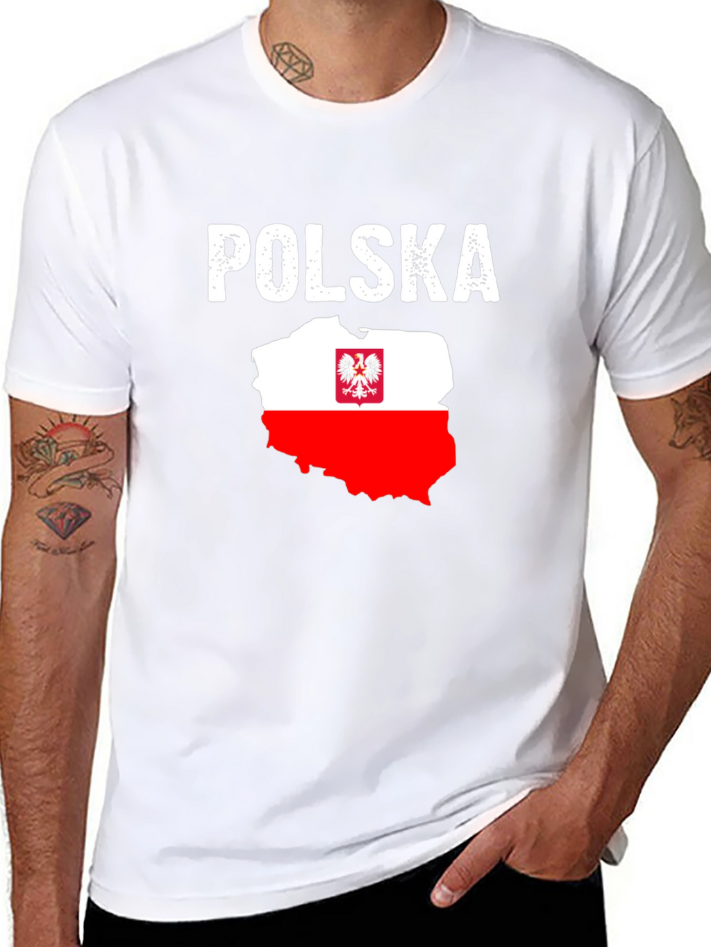 Poland Polska Flag Graphic T-Shirt