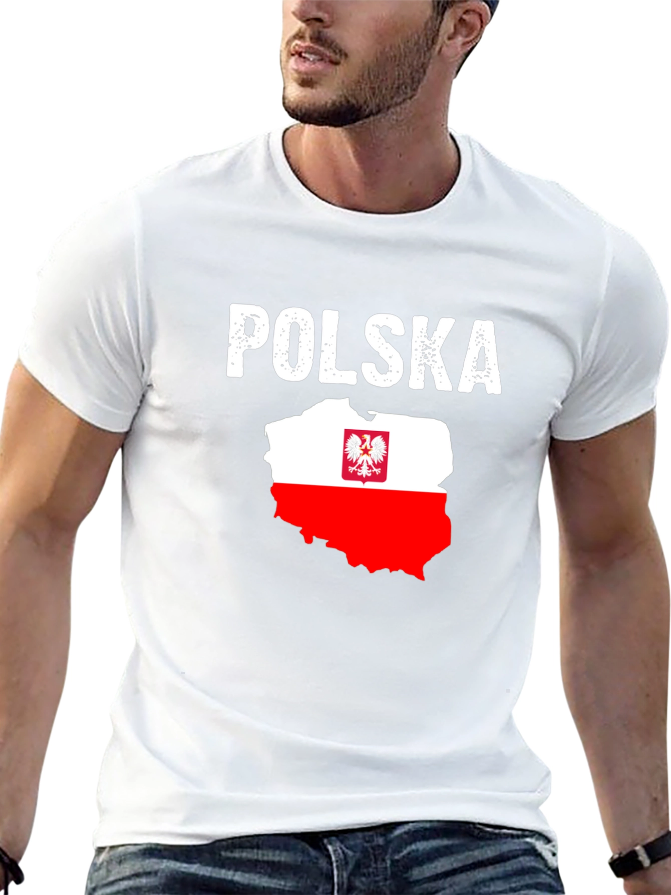 Poland Polska Flag Graphic T-Shirt
