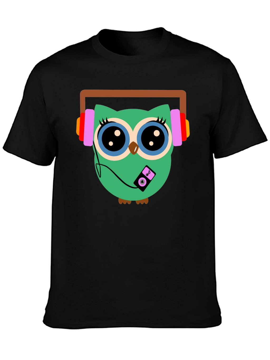 Owl Graphic T-Shirt - Music Lover Tee