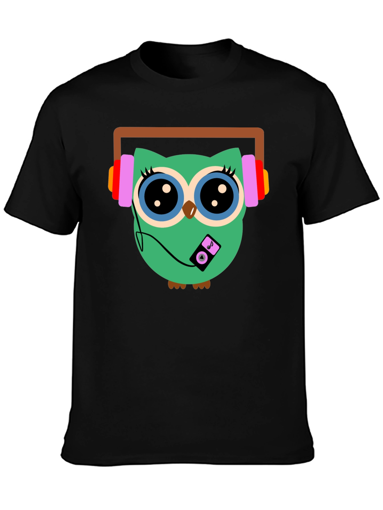 Owl Graphic T-Shirt - Music Lover Tee