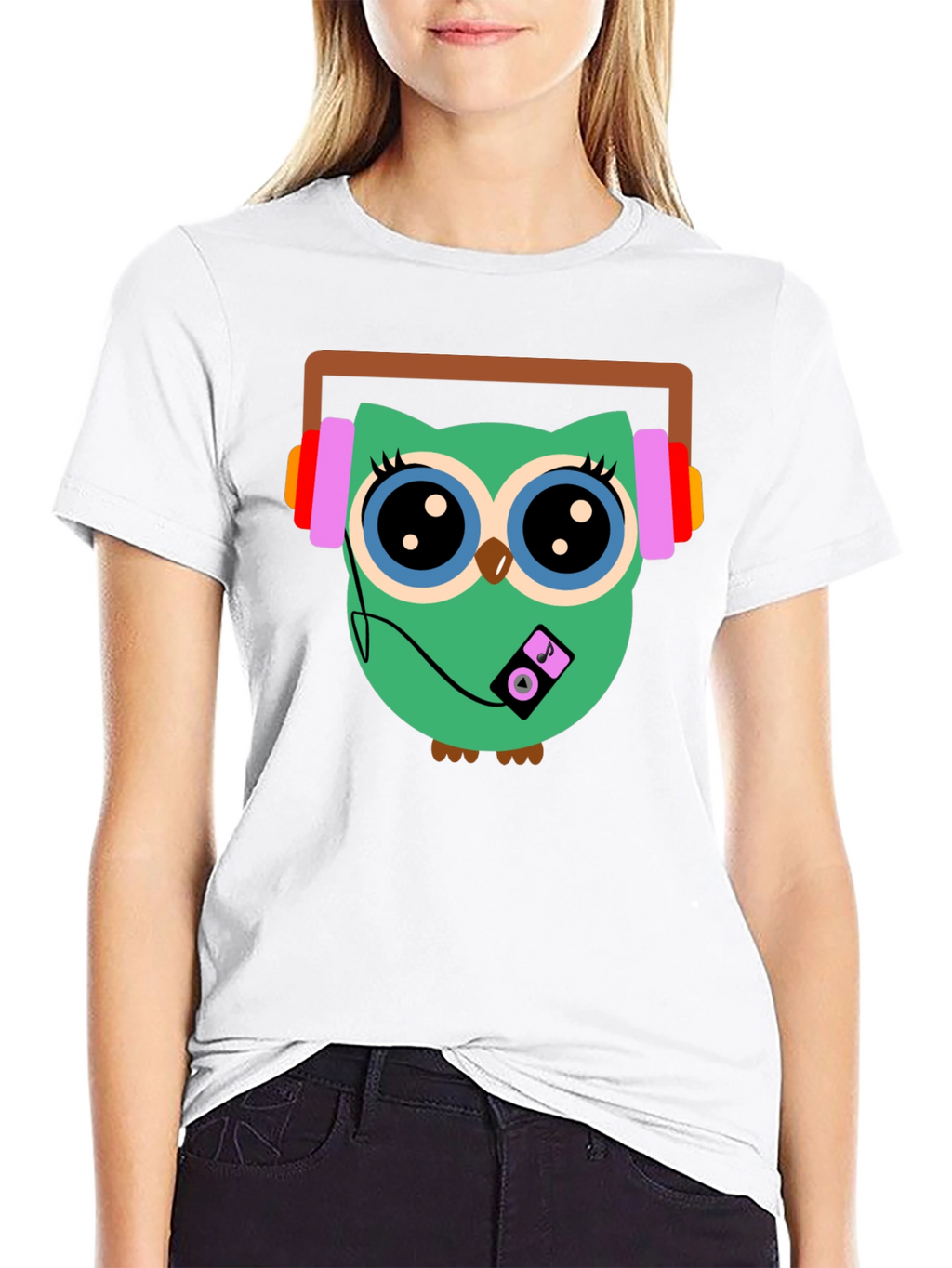 Owl Graphic T-Shirt - Music Lover Tee