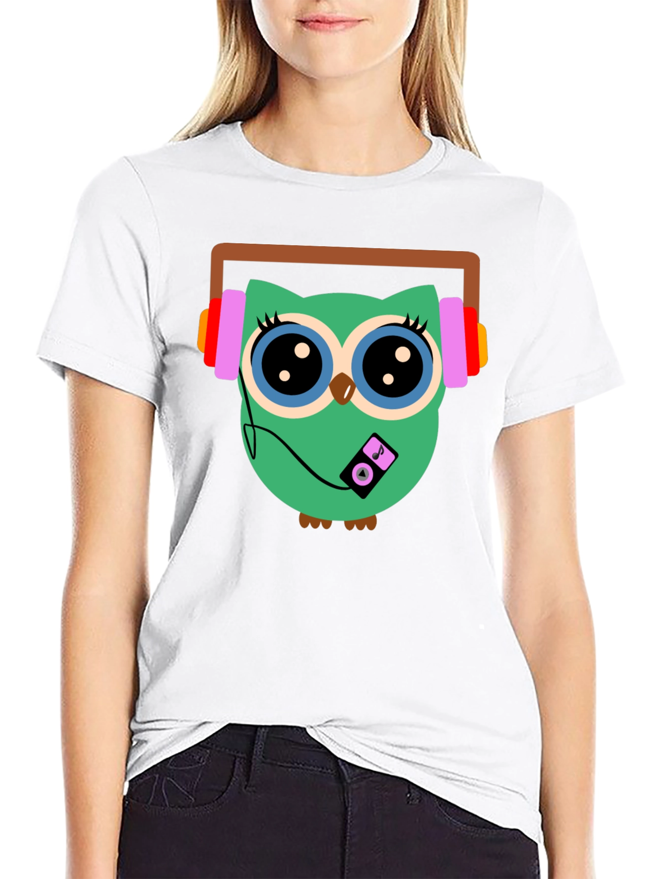Owl Graphic T-Shirt - Music Lover Tee