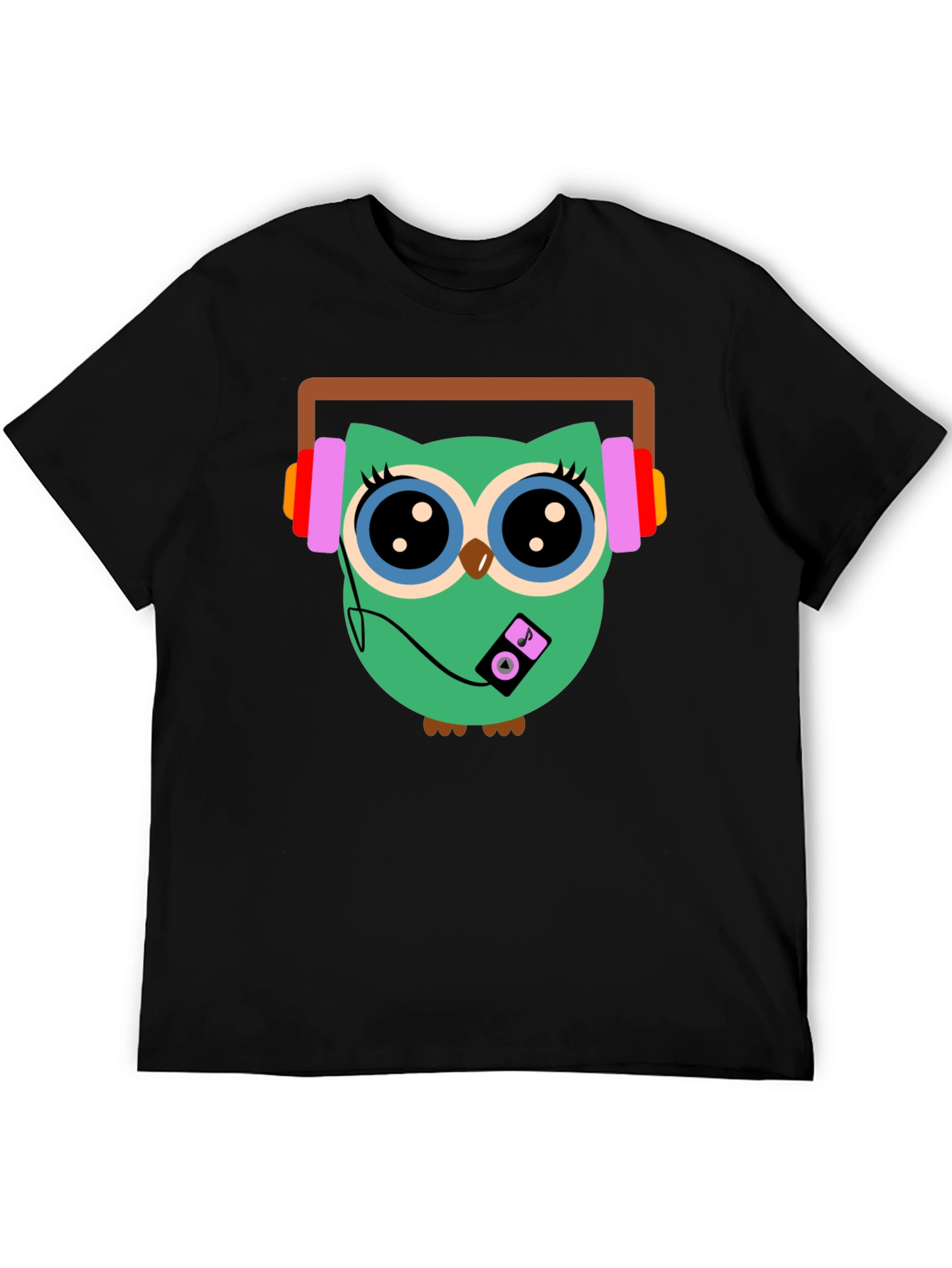Owl Graphic T-Shirt - Music Lover Tee