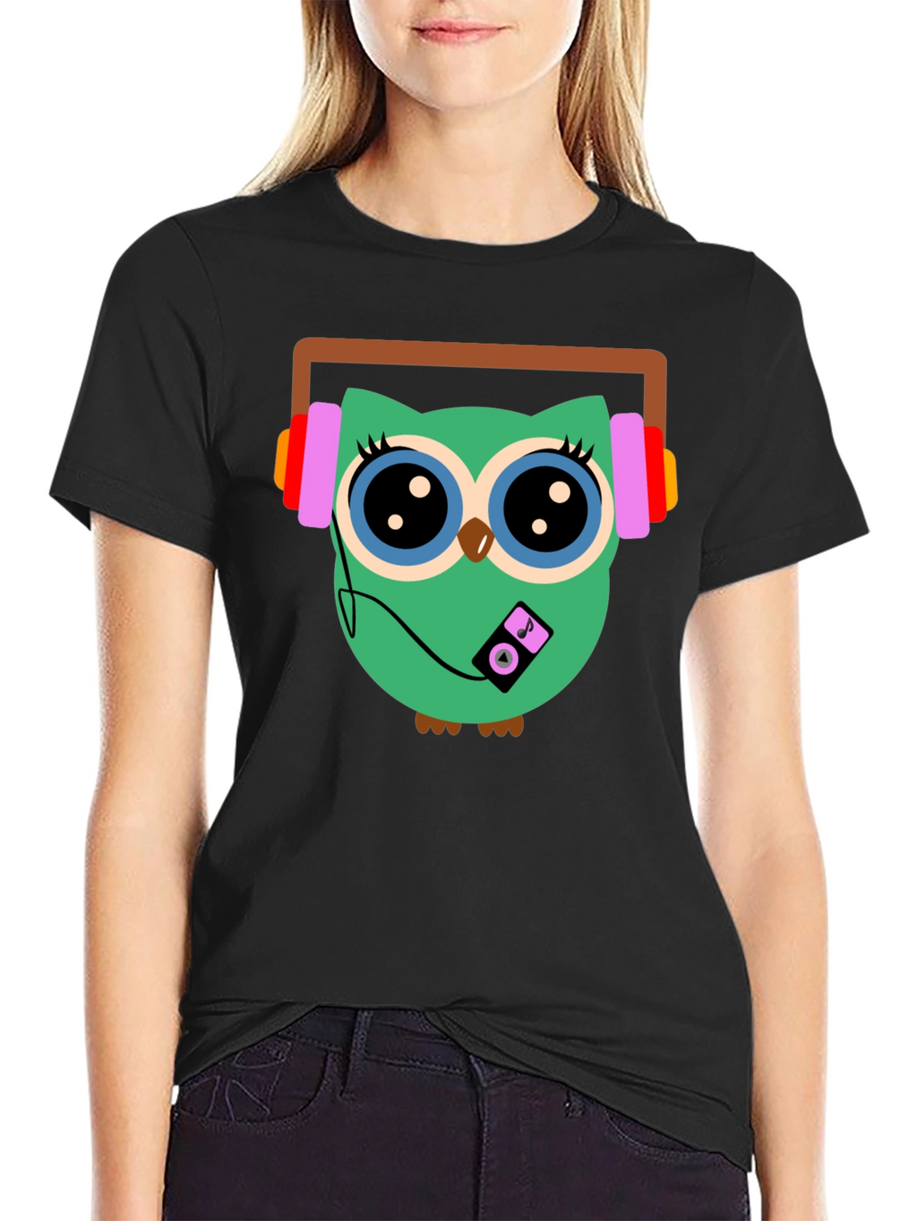 Owl Graphic T-Shirt - Music Lover Tee
