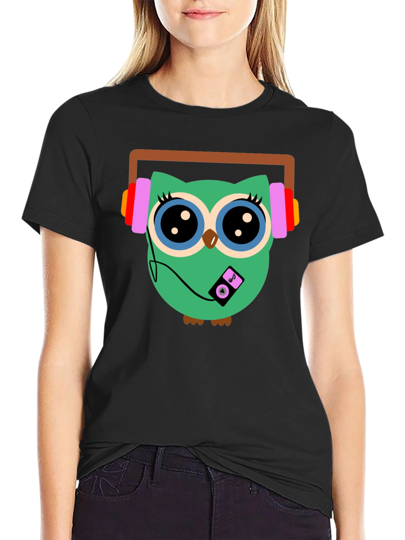 Owl Graphic T-Shirt - Music Lover Tee