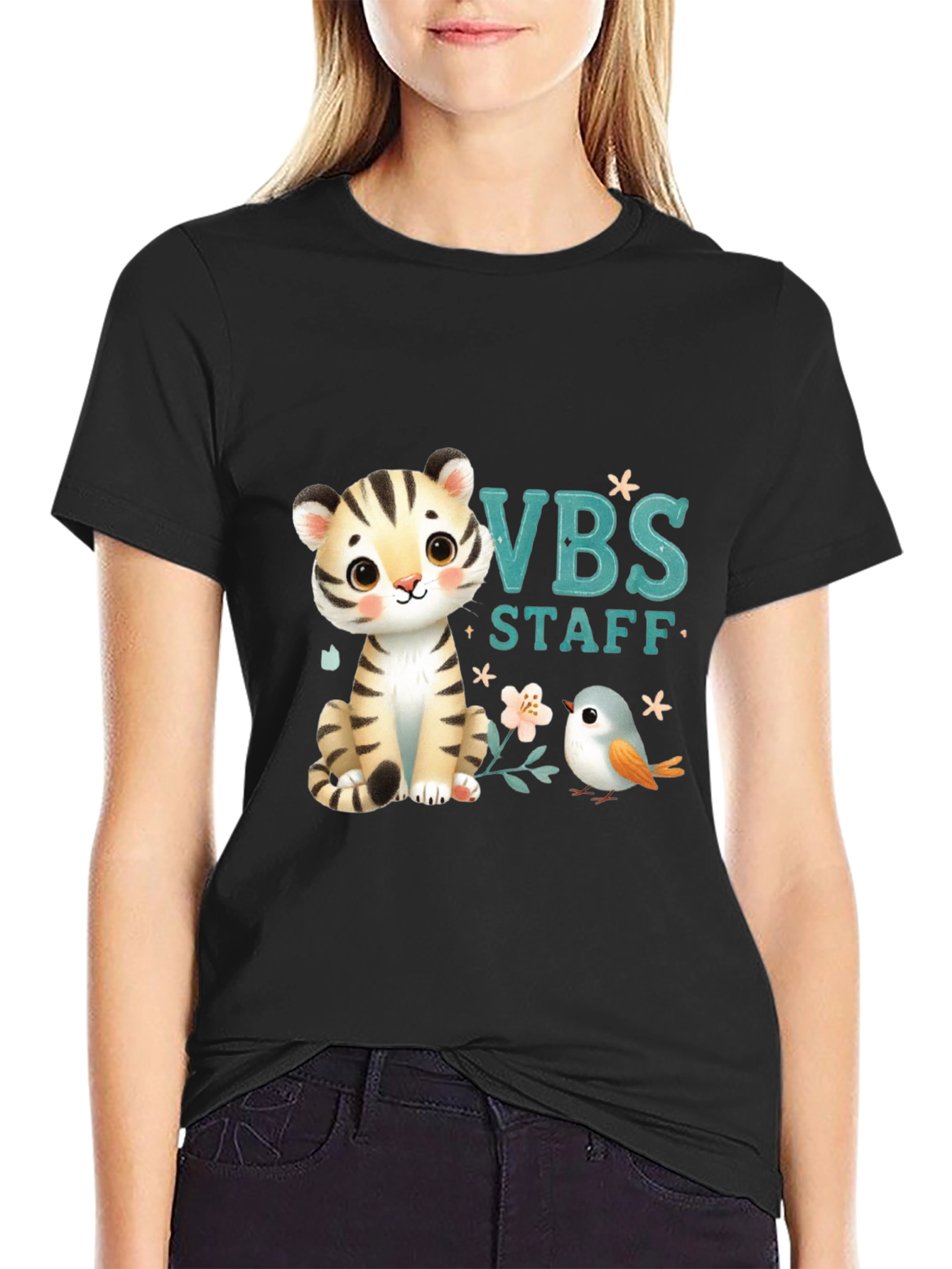 VBS Staff Tiger and Bird T-Shirt - Cute Vacation Bible School Tee