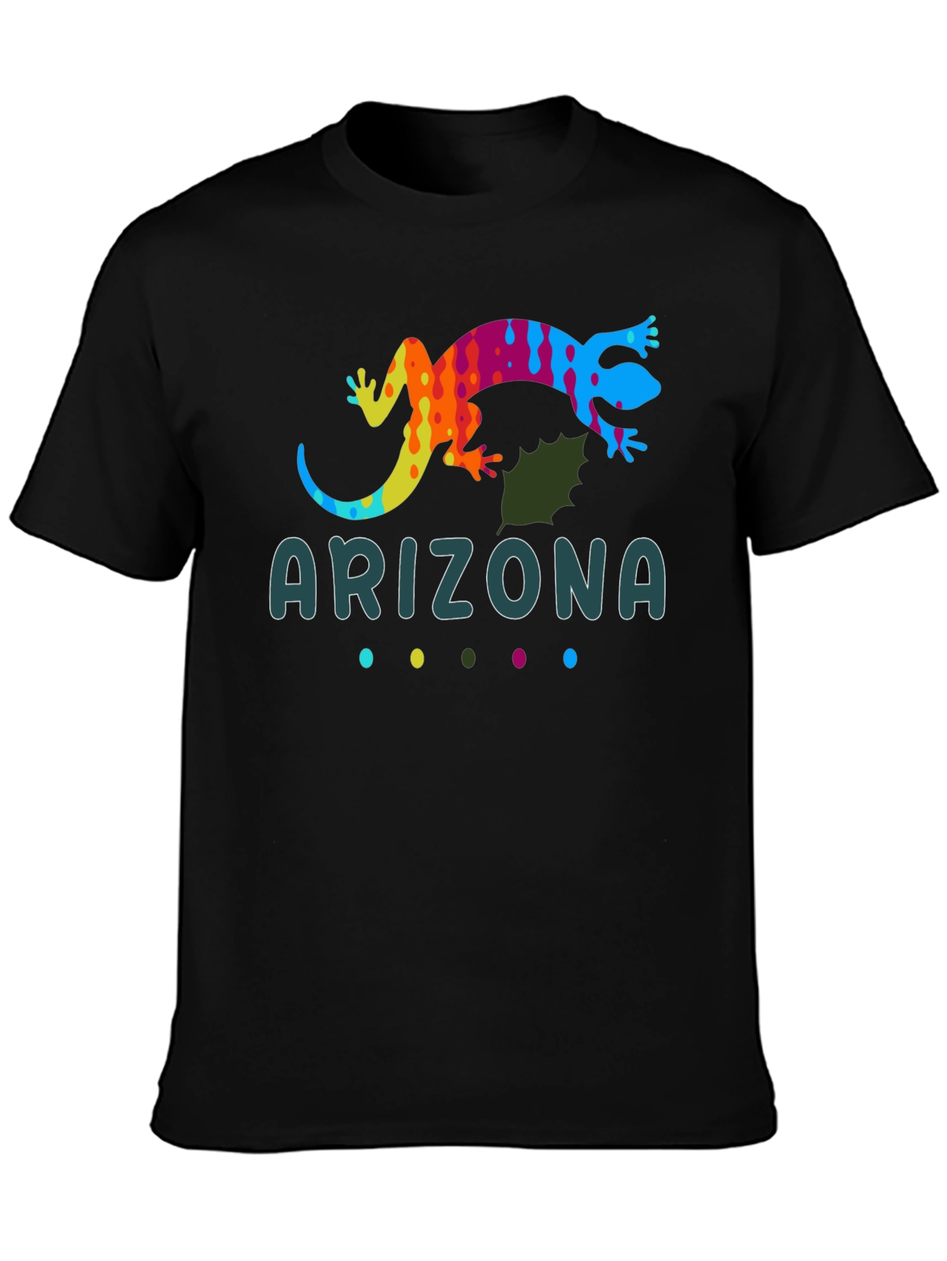 Arizona Gecko Graphic Tee - Stylish Colorful Lizard T-Shirt