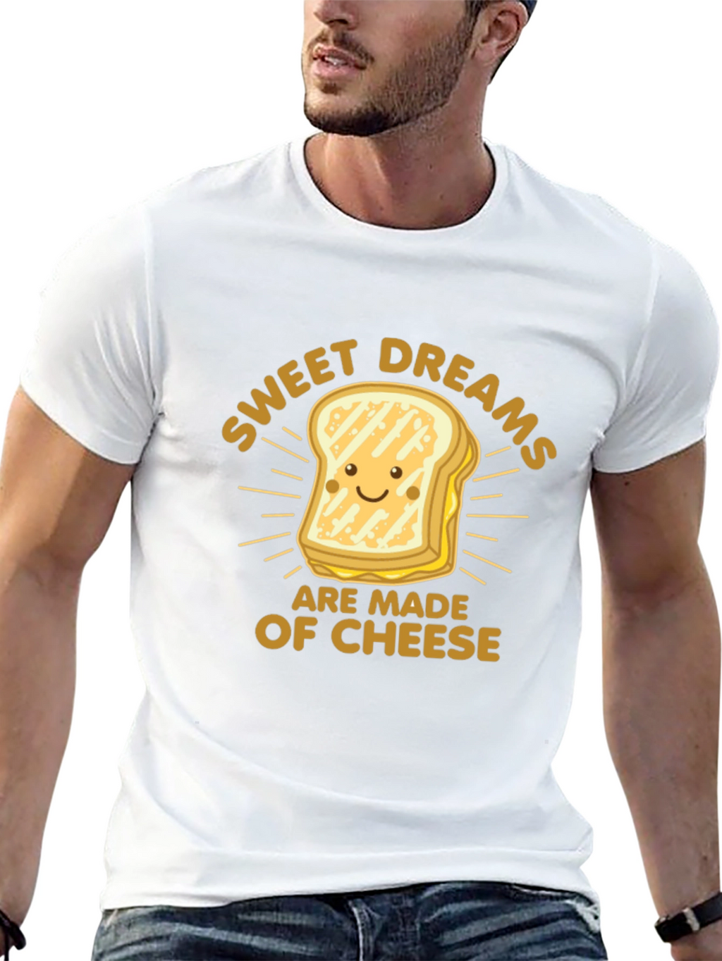 Sweet Dreams Cheese T-Shirt: Funny Foodie Tee