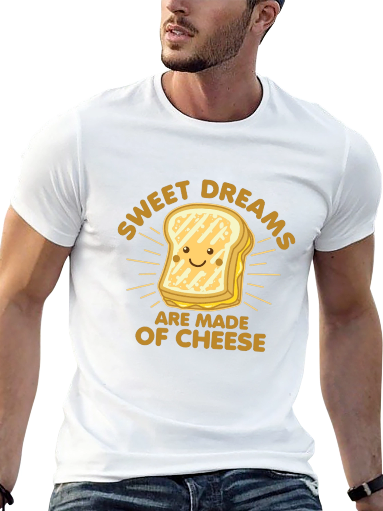 Sweet Dreams Cheese T-Shirt: Funny Foodie Tee