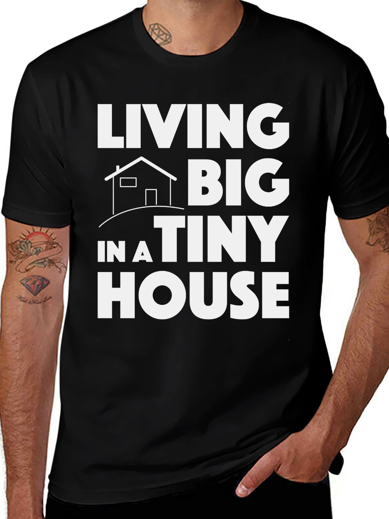 Living Big in a Tiny House Graphic Tee