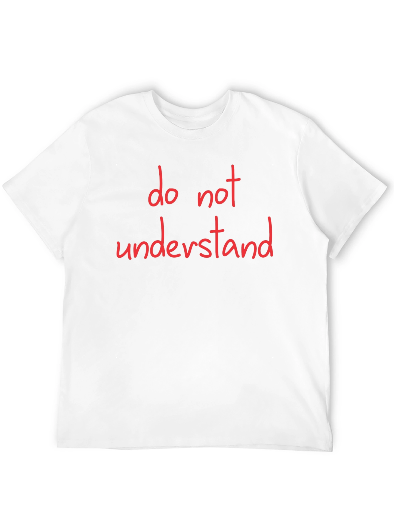 Do Not Understand Graphic Tee - Black Cotton T-Shirt