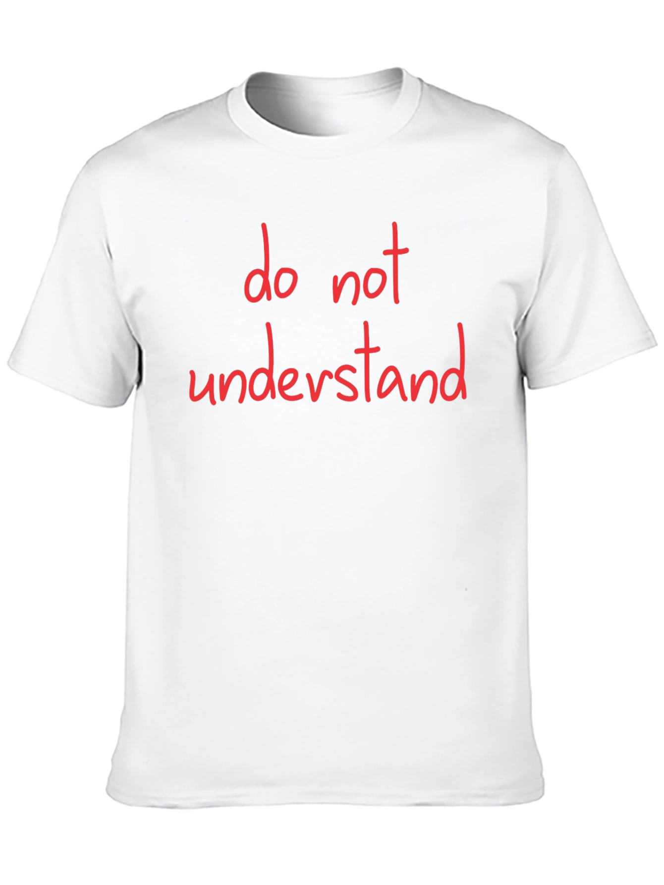 Do Not Understand Graphic Tee - Black Cotton T-Shirt