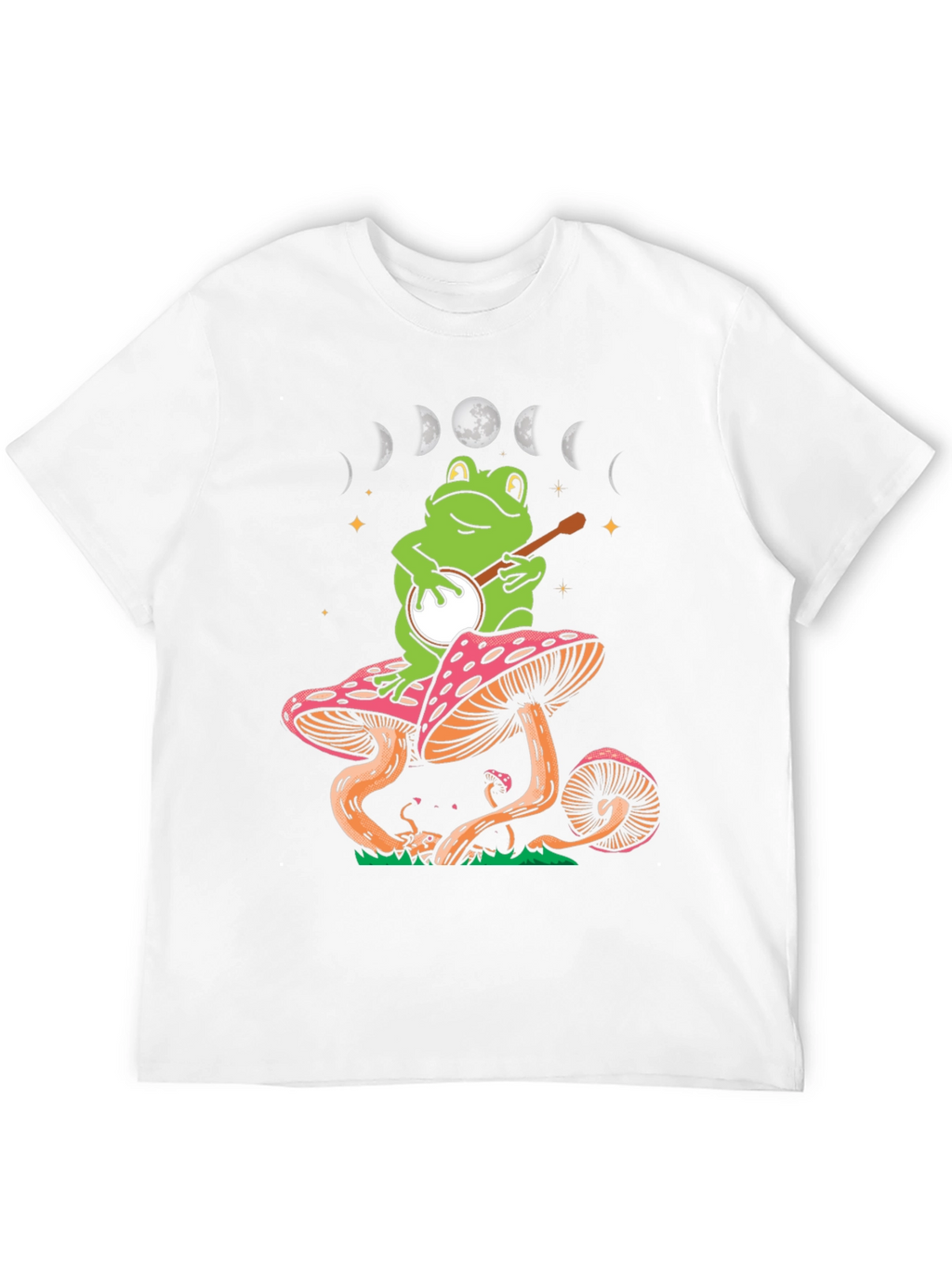 Frog Banjo Moon Phase Graphic Tee