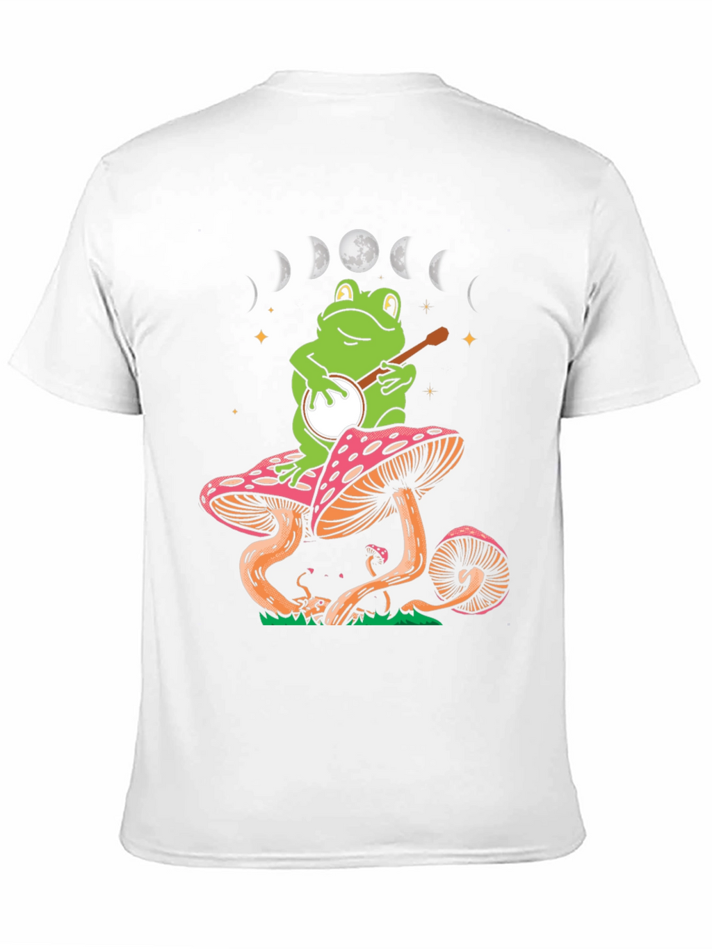 Frog Banjo Moon Phase Graphic Tee