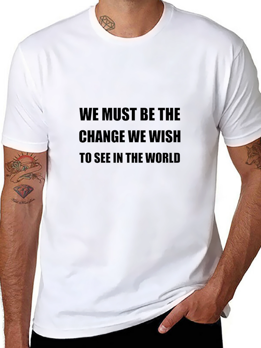 Inspirational Quote T-Shirt - Be the Change