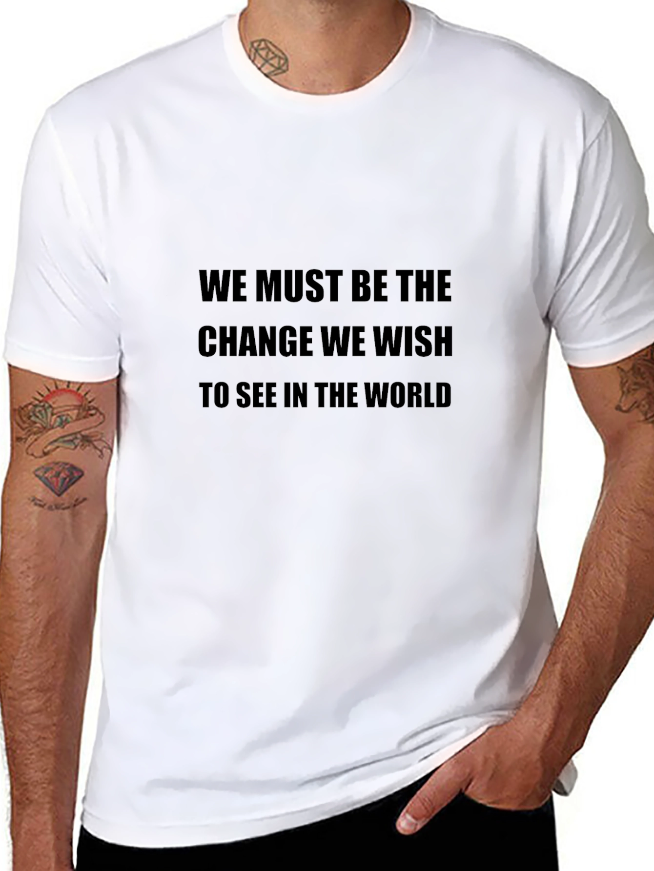 Inspirational Quote T-Shirt - Be the Change
