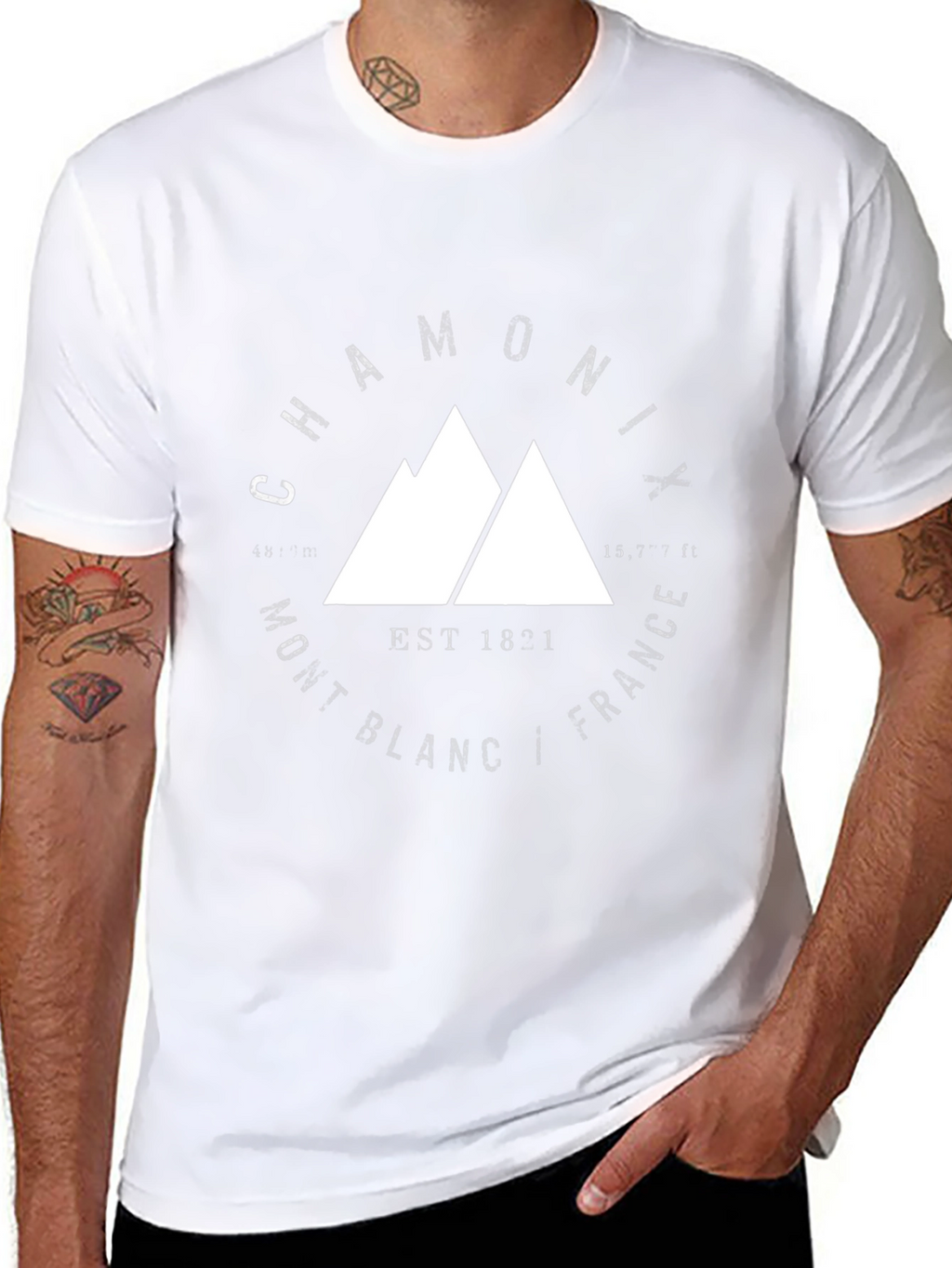 Mont Blanc Chamonix T-Shirt - Mountain Graphic Tee
