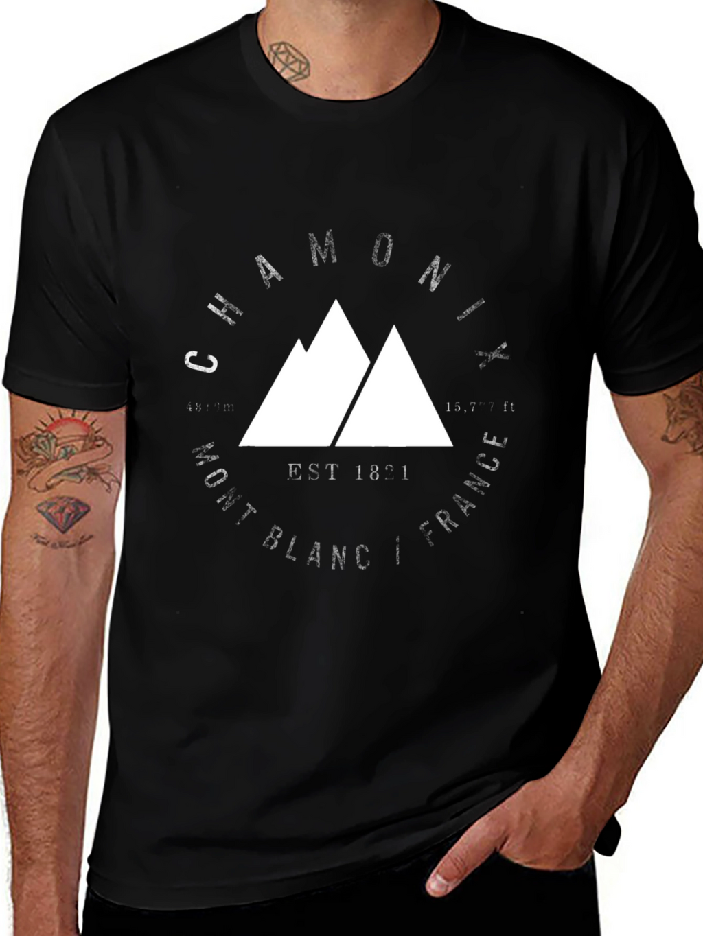Mont Blanc Chamonix T-Shirt - Mountain Graphic Tee